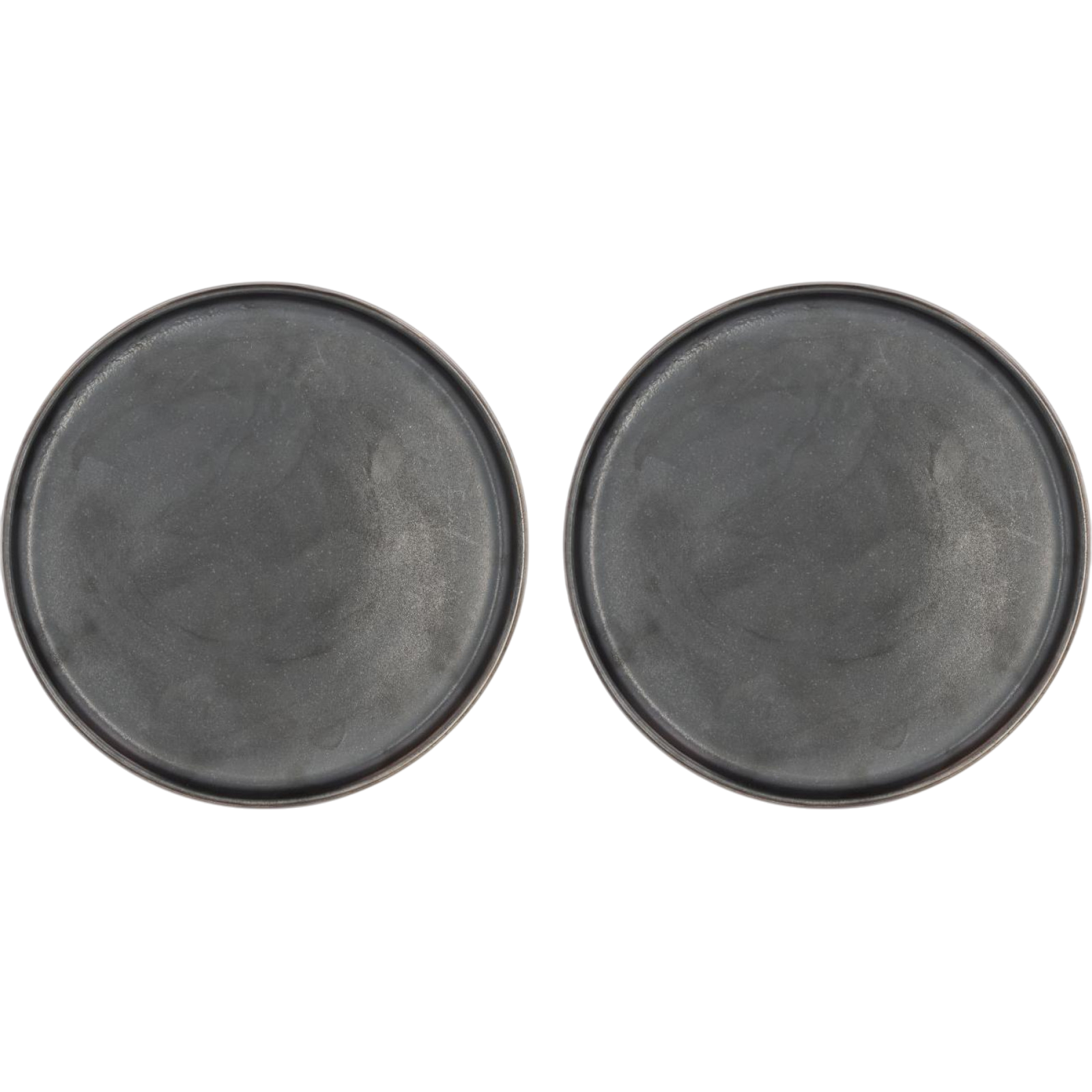 Speiseteller Fjord, 2 Stück, Schwarz klein