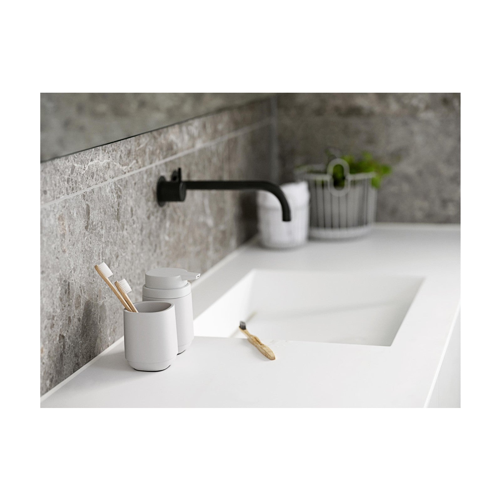 Seifenspender Time 220 ml, Hellgrau