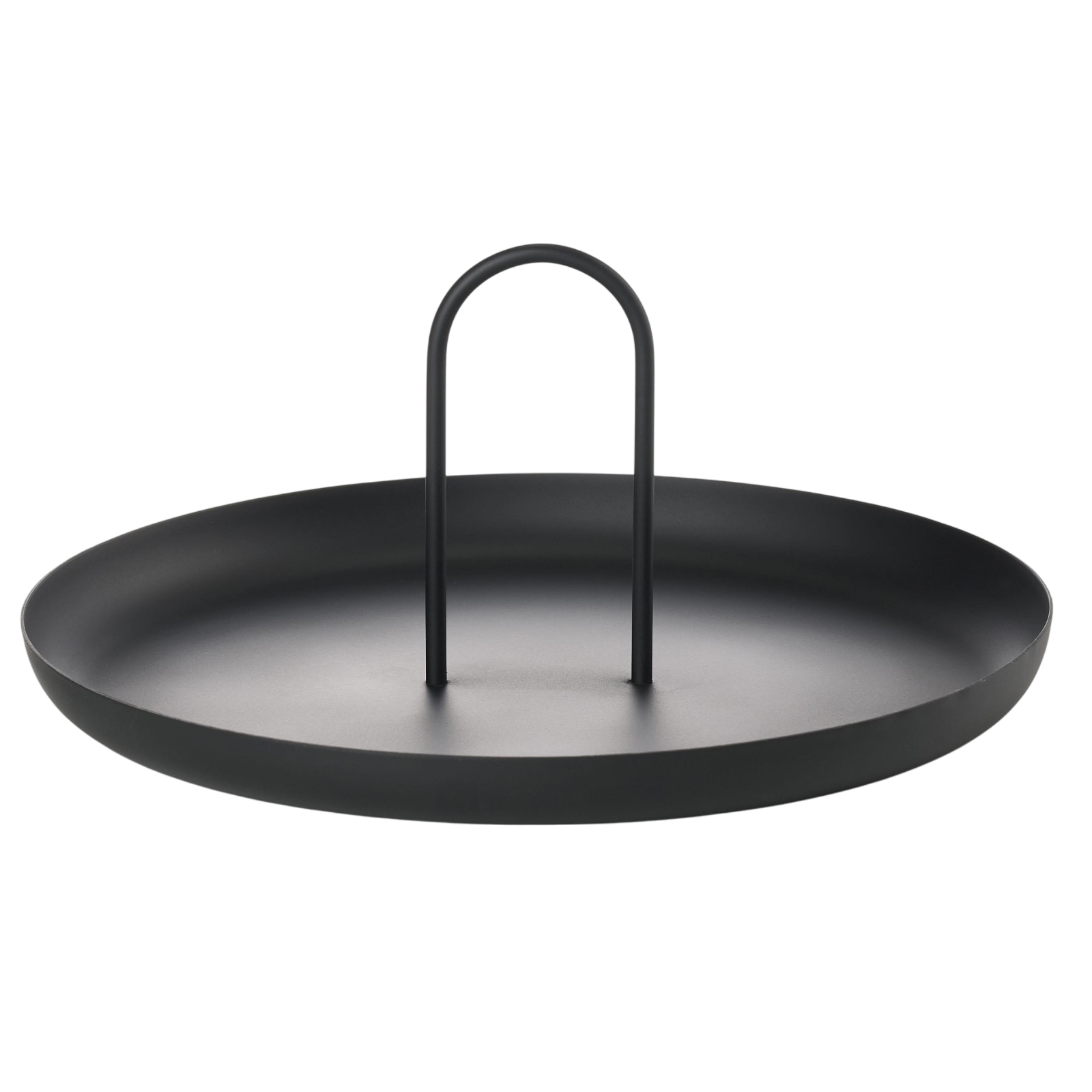 Single serving tray, black