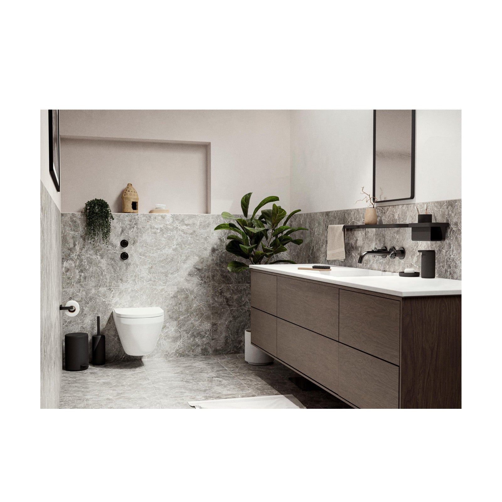 Wandregal Rim, Black