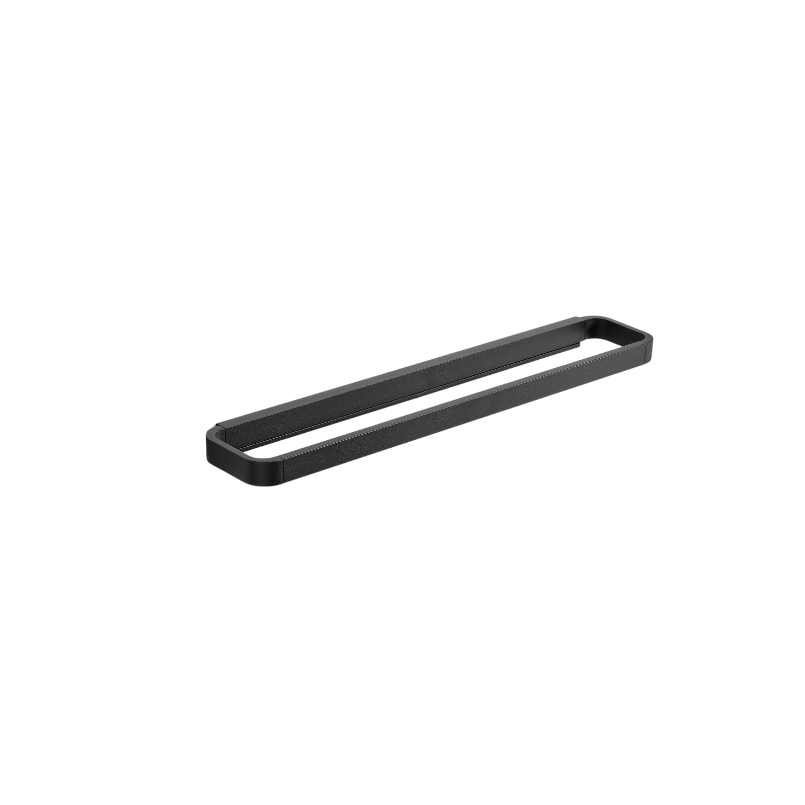 Rim towel rail, black