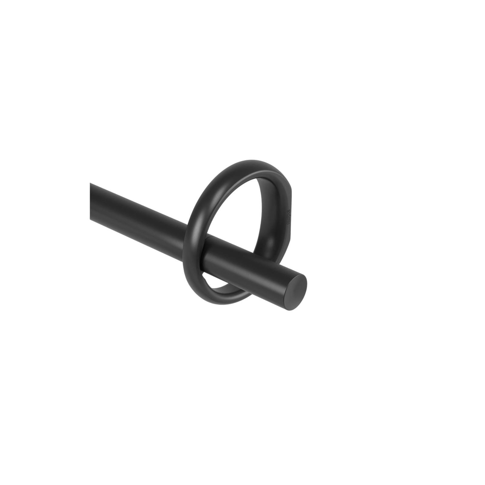 Tringle à rideaux Ringlet, noir mat