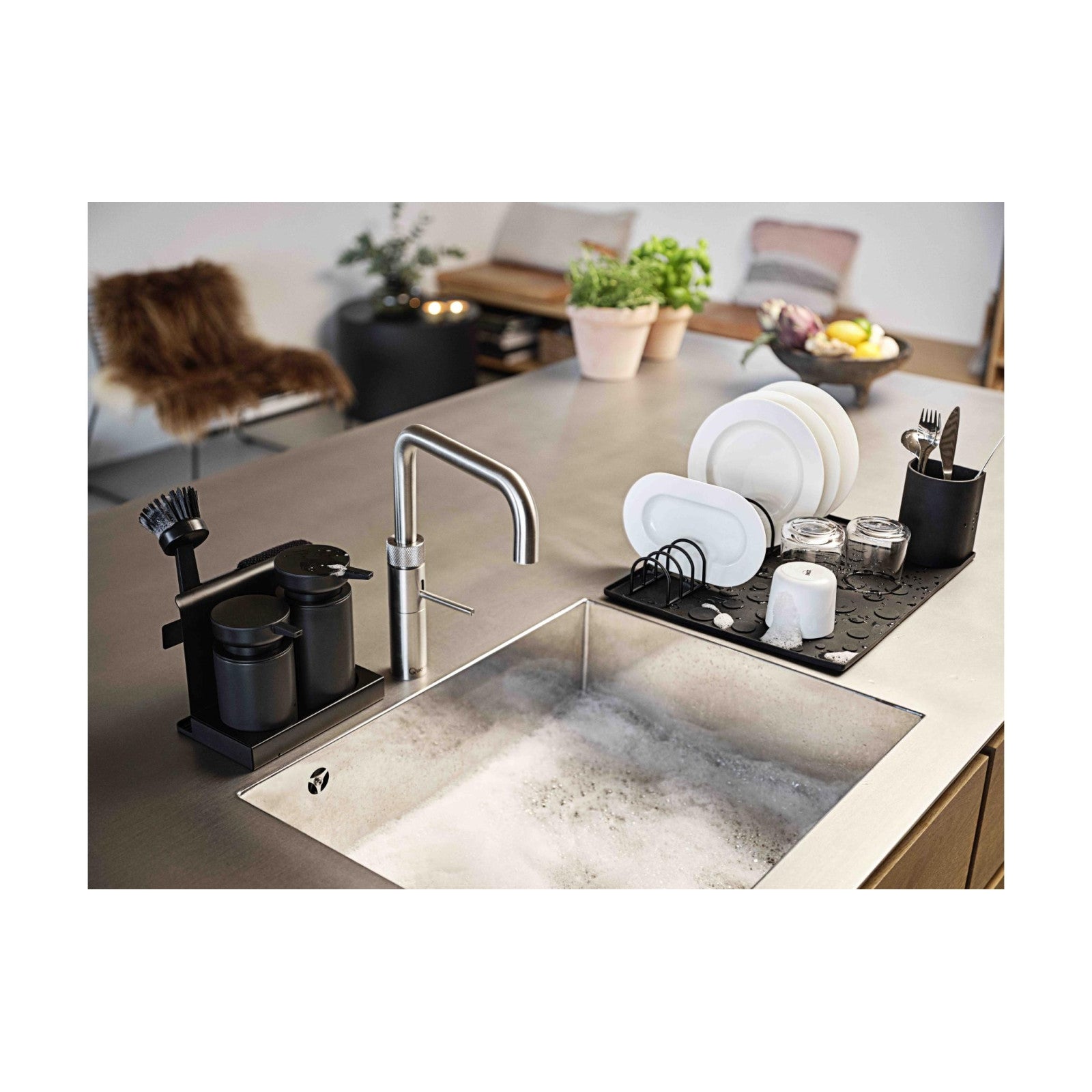 Spültrogbutler Diish 5tlg., Schwarz