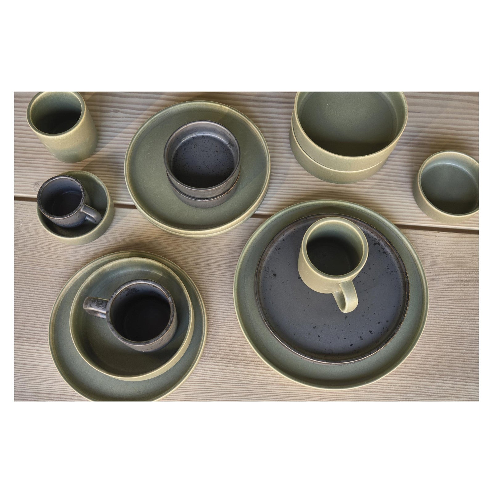 Fjord dinner plate, 2 pieces, black