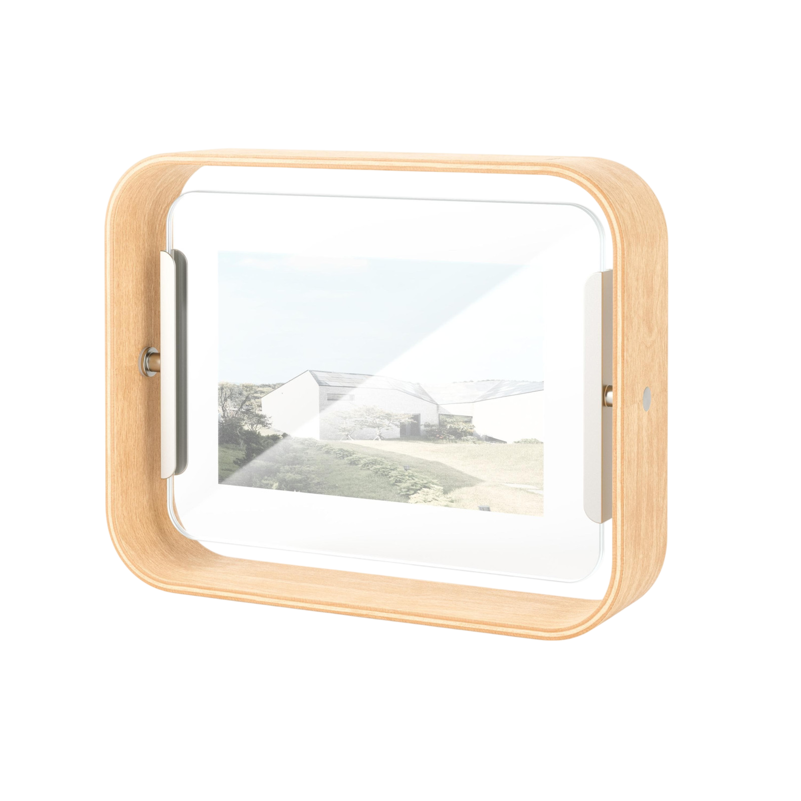 Bilderrahmen Bellwood, 13 x 8/10 x 15 cm, Nature/Transparent