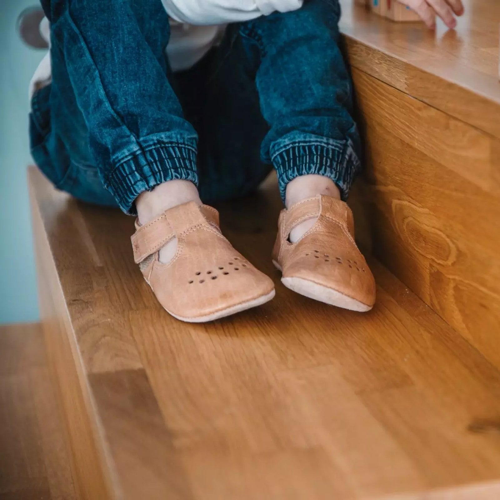 Baby Pre Walker shoes Ursin&Flurina cognac