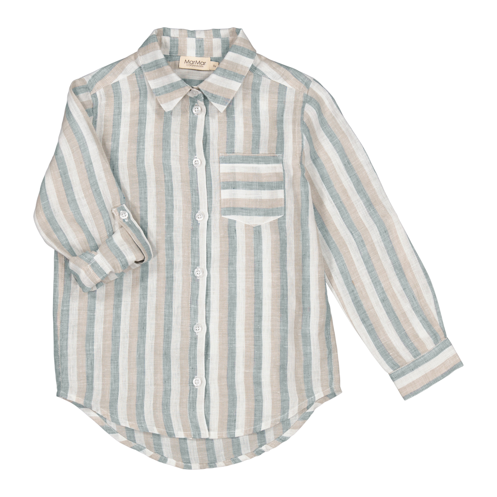 Tommy Dusty Blue Stripe shirt