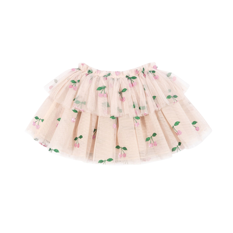 Jupe Mili Ma Grande Cerise Rose pailleté