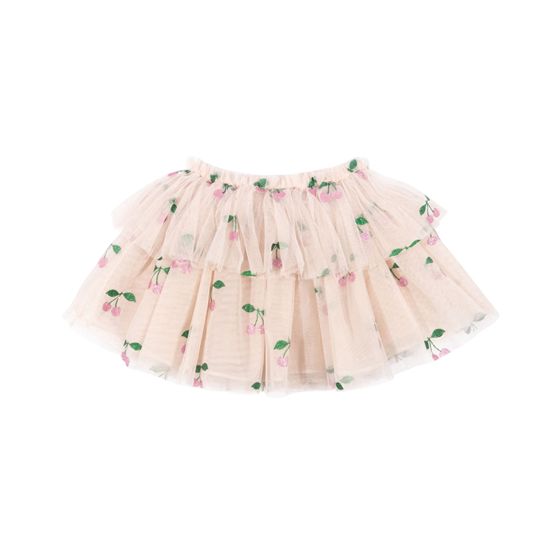 Jupe Mili Ma Grande Cerise Rose pailleté
