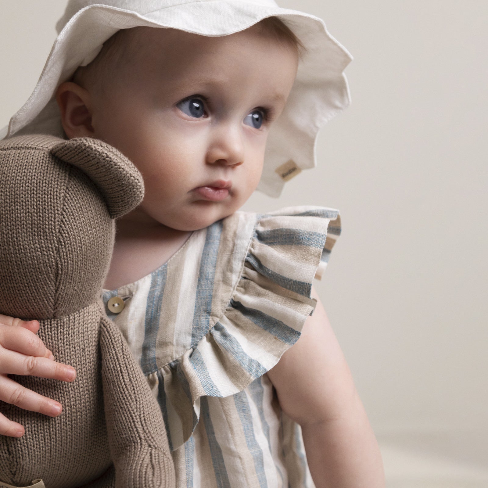 Kleid Drussa Dusty Blue Stripe