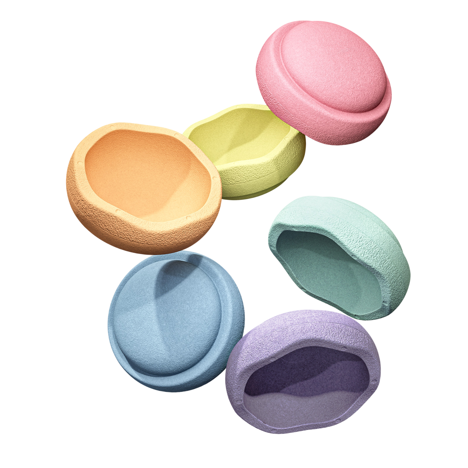 Pierre à empiler Rainbow pastel