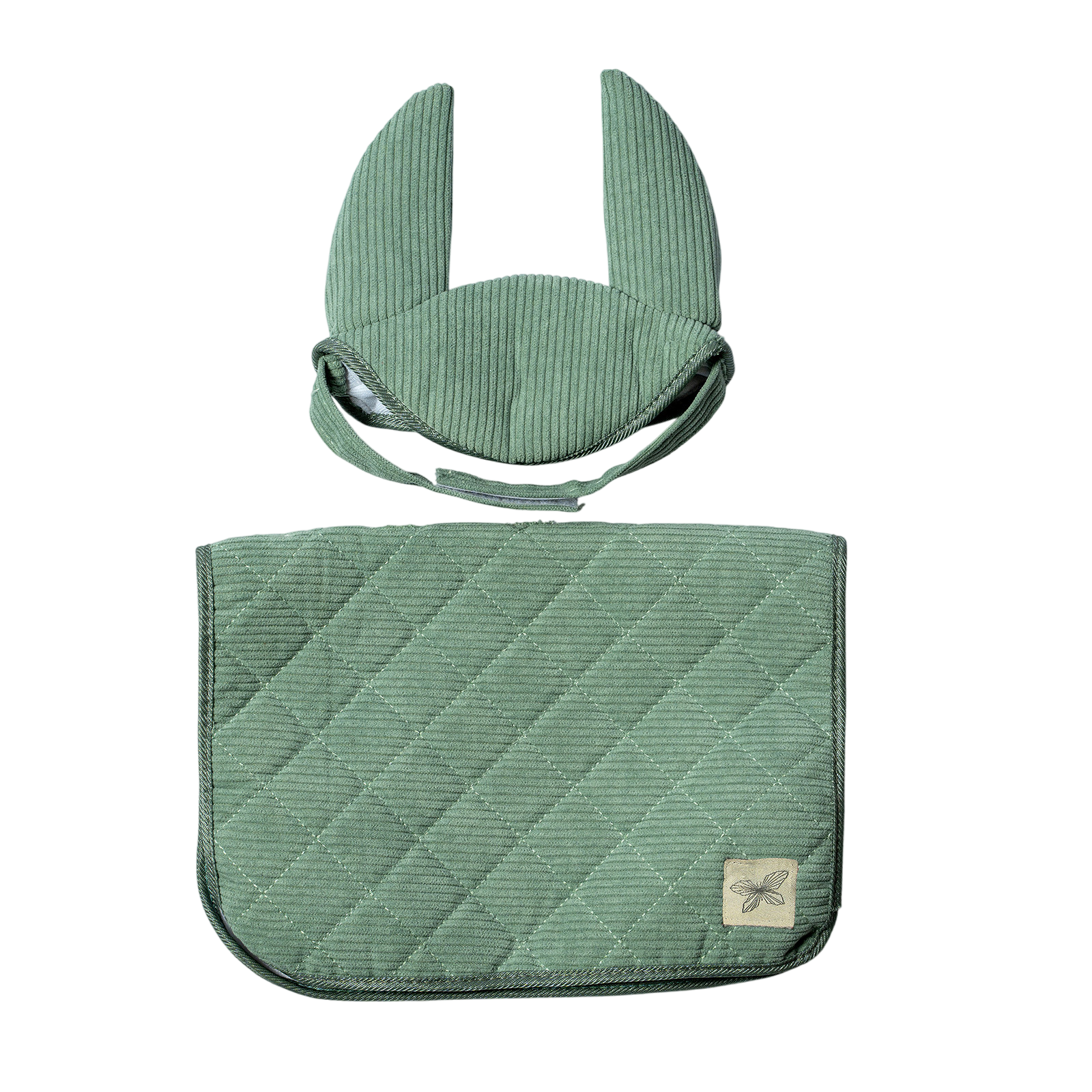 Steckenpferd Satteldecke und Haube Grün