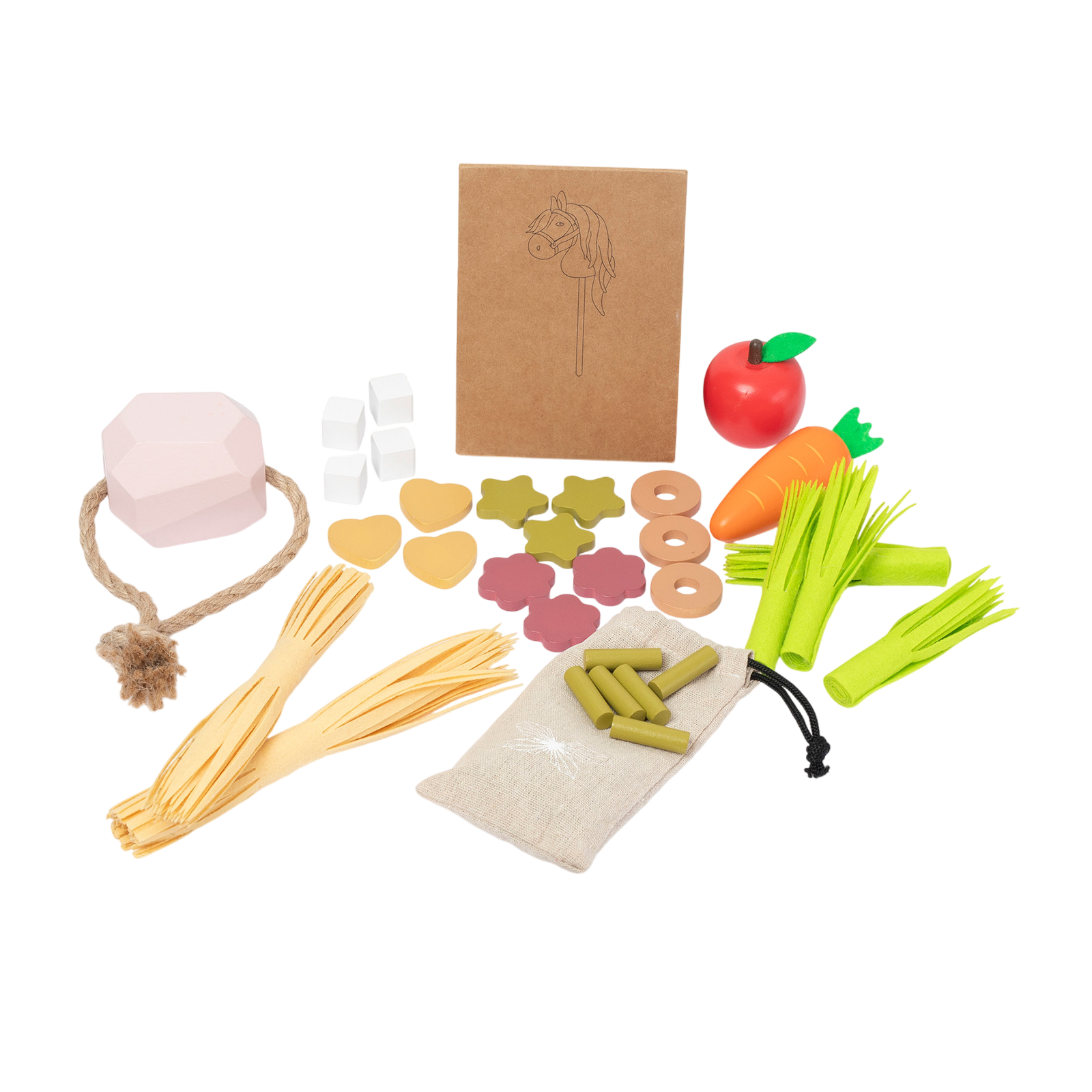 Futterset für Steckenpferde