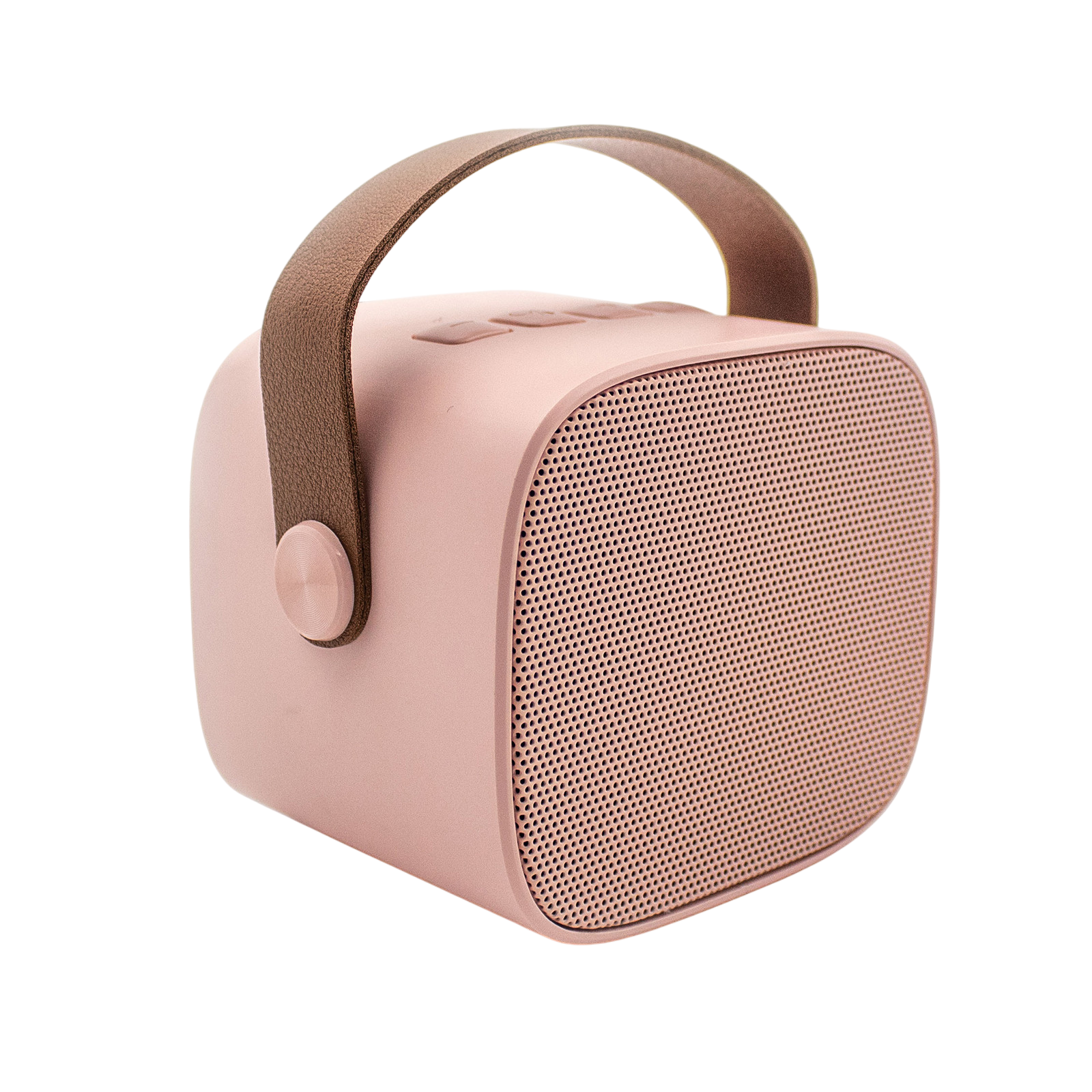 Haut-parleur sans fil rechargeable et microphone Rose Pastel