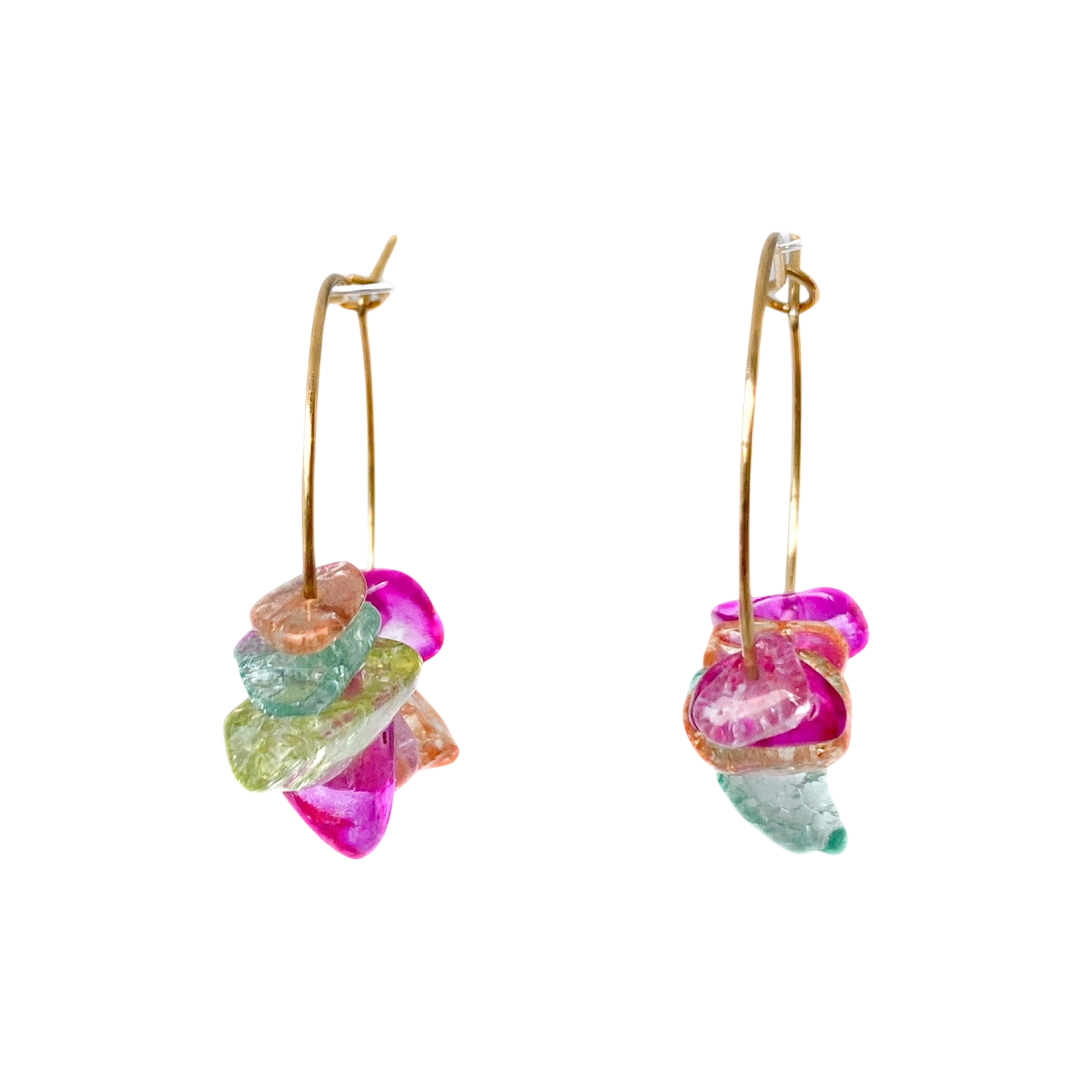 Créoles Shiny mélangées