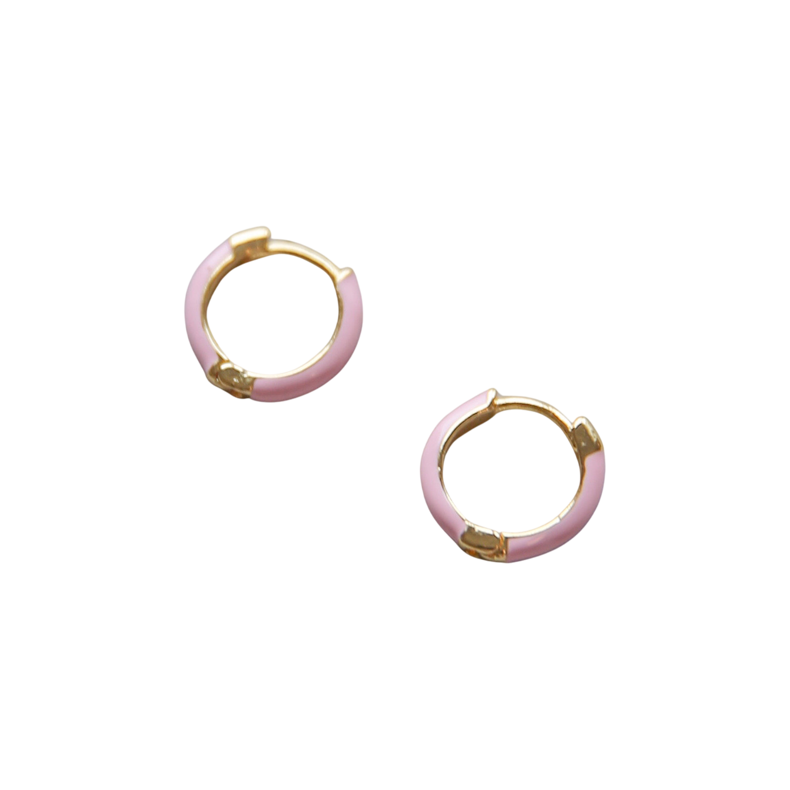 Ohrstecker Hoop rosa gold