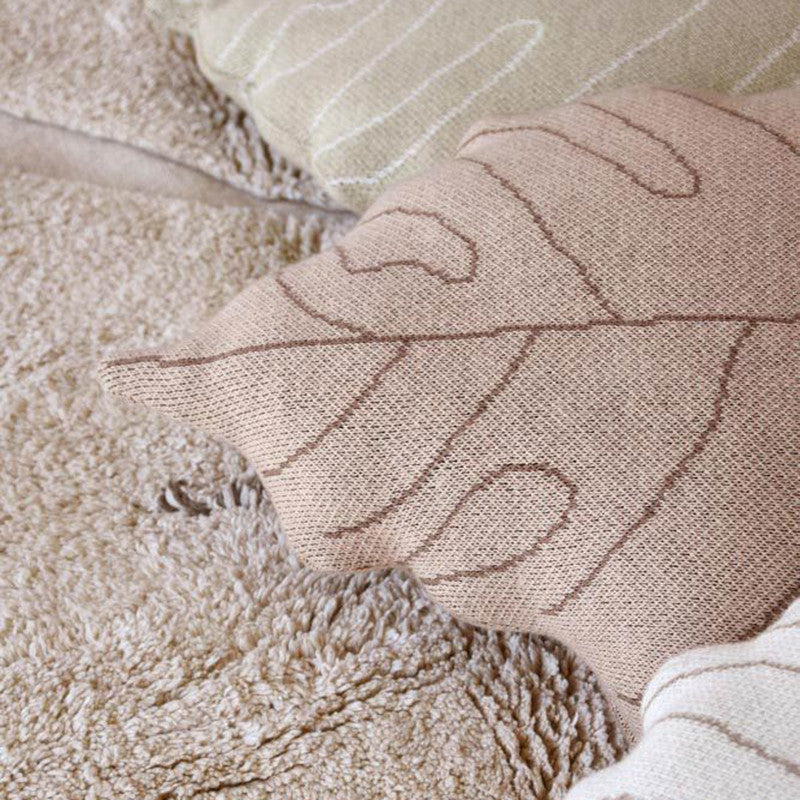 Cushion Baby Leaf Rose Beige