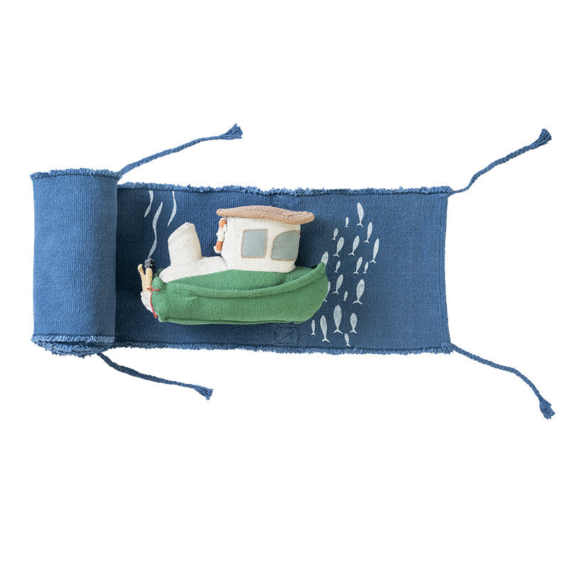 Jouet souple Ride & Roll Sea Clean Up Boat