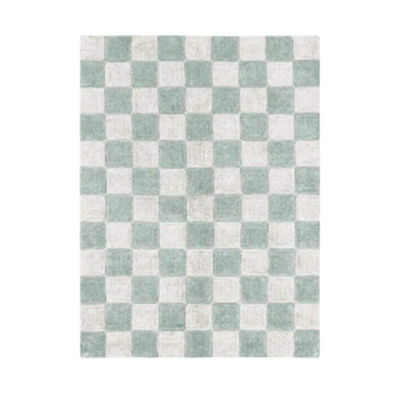 Washable rug Kitchen Tiles Blue Sage