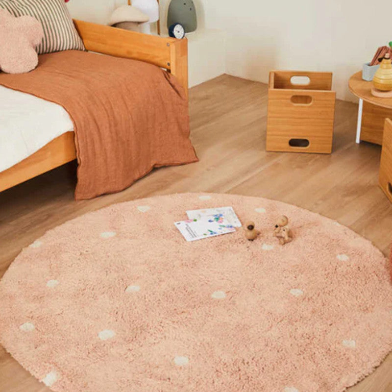 Teppich Round Dot Rose