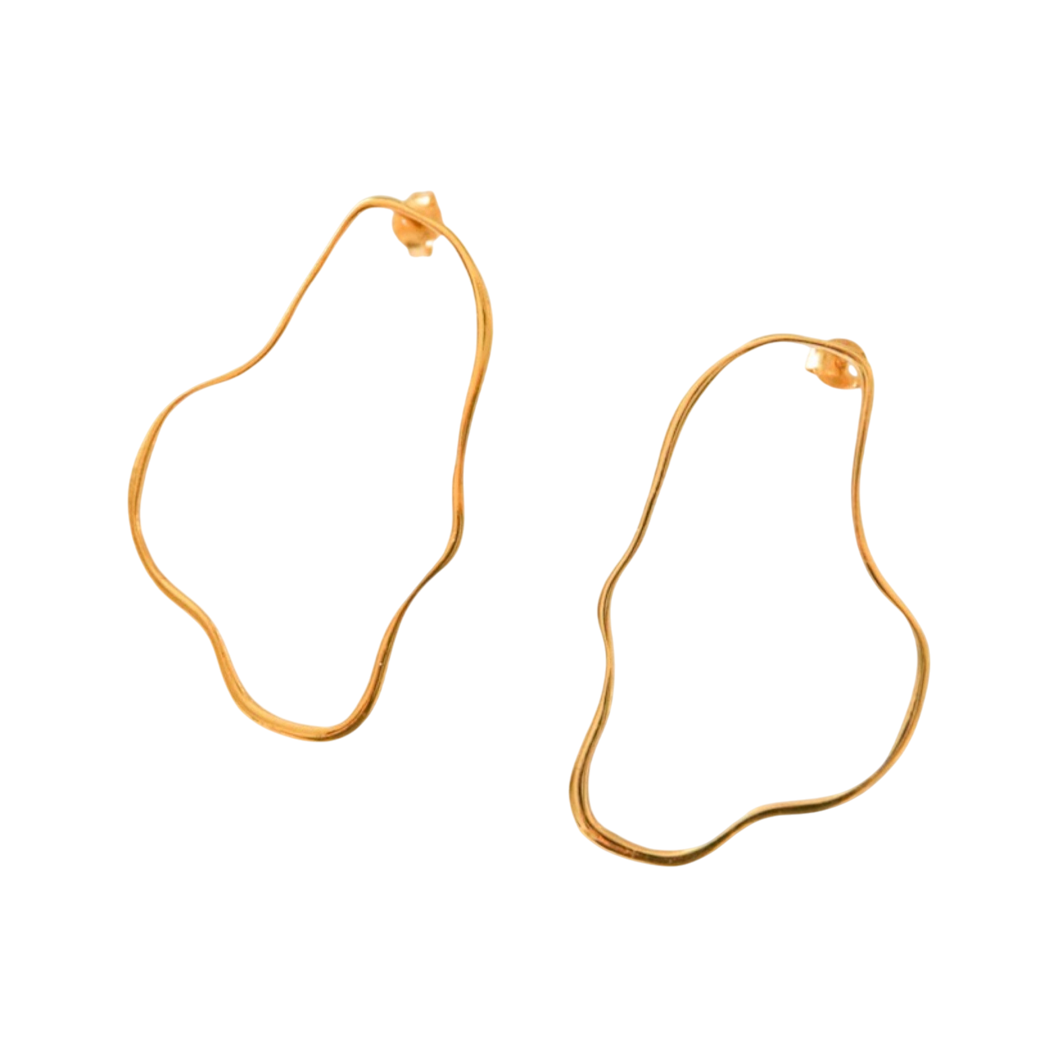 Boucles d'oreilles Organic doré