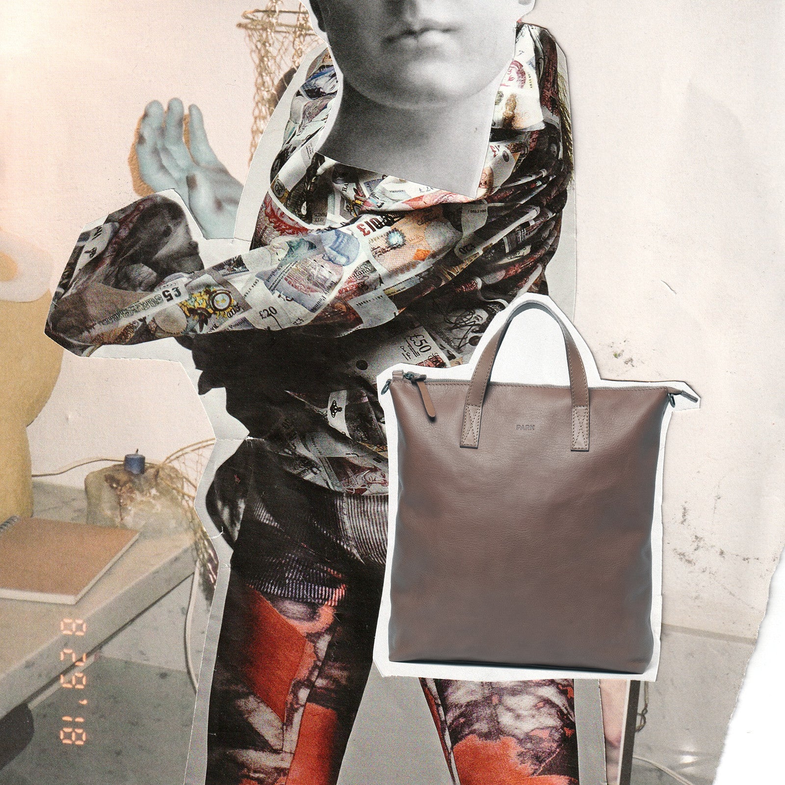 3-in-1 Tote Bag Mocca