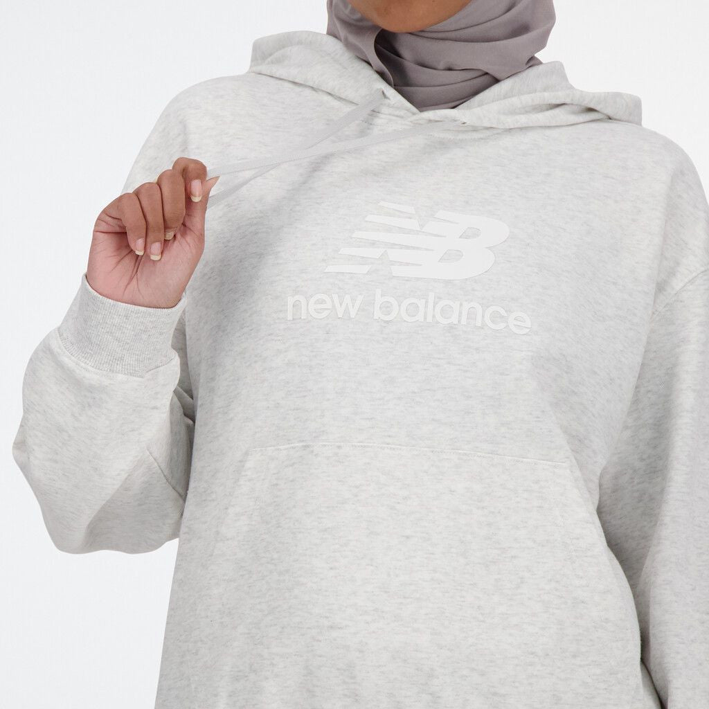 Hoodie Sport Essentials French Terry Stacked Logo Ash Heather