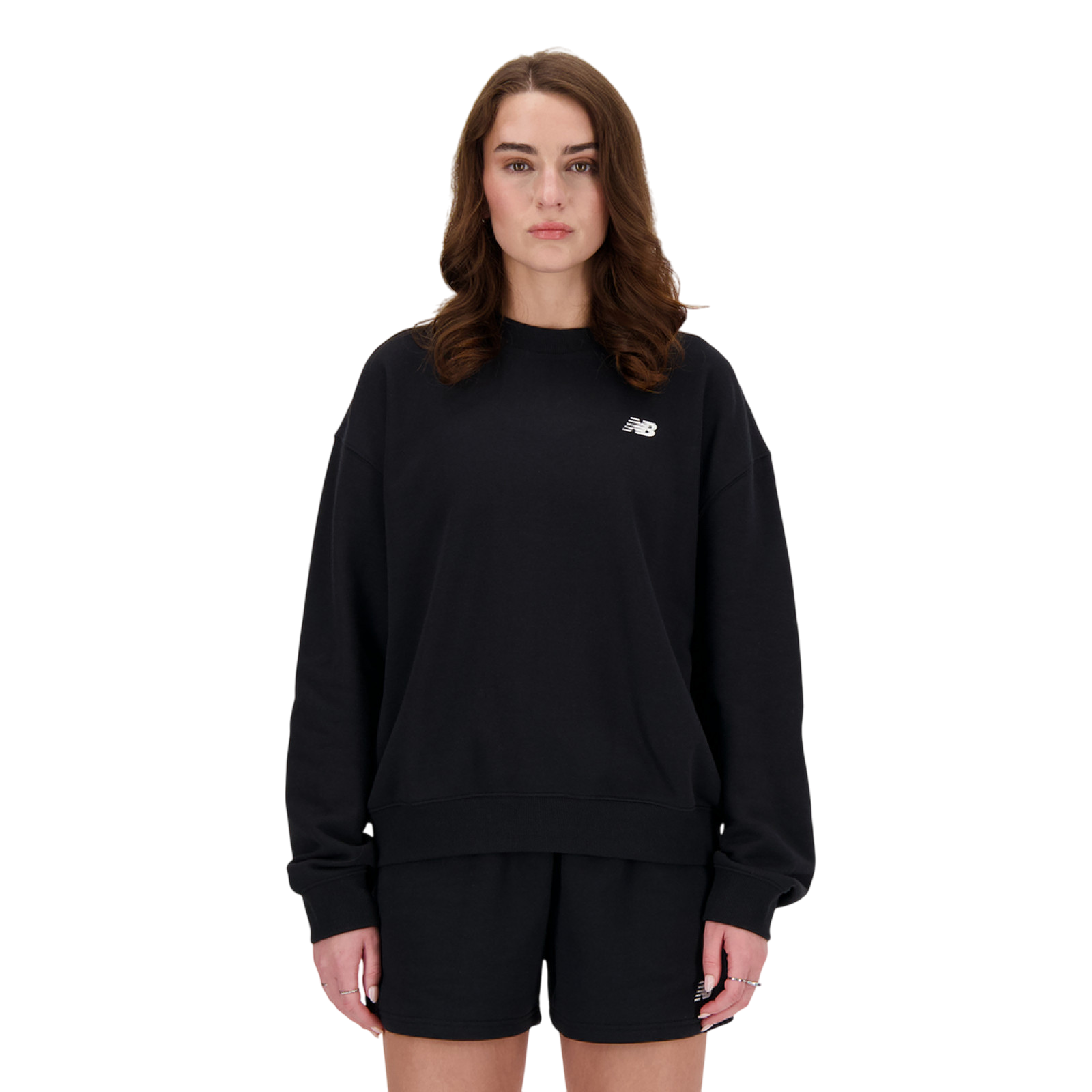 Sweatshirt Logo Essentials French Terry Small Crew, black
