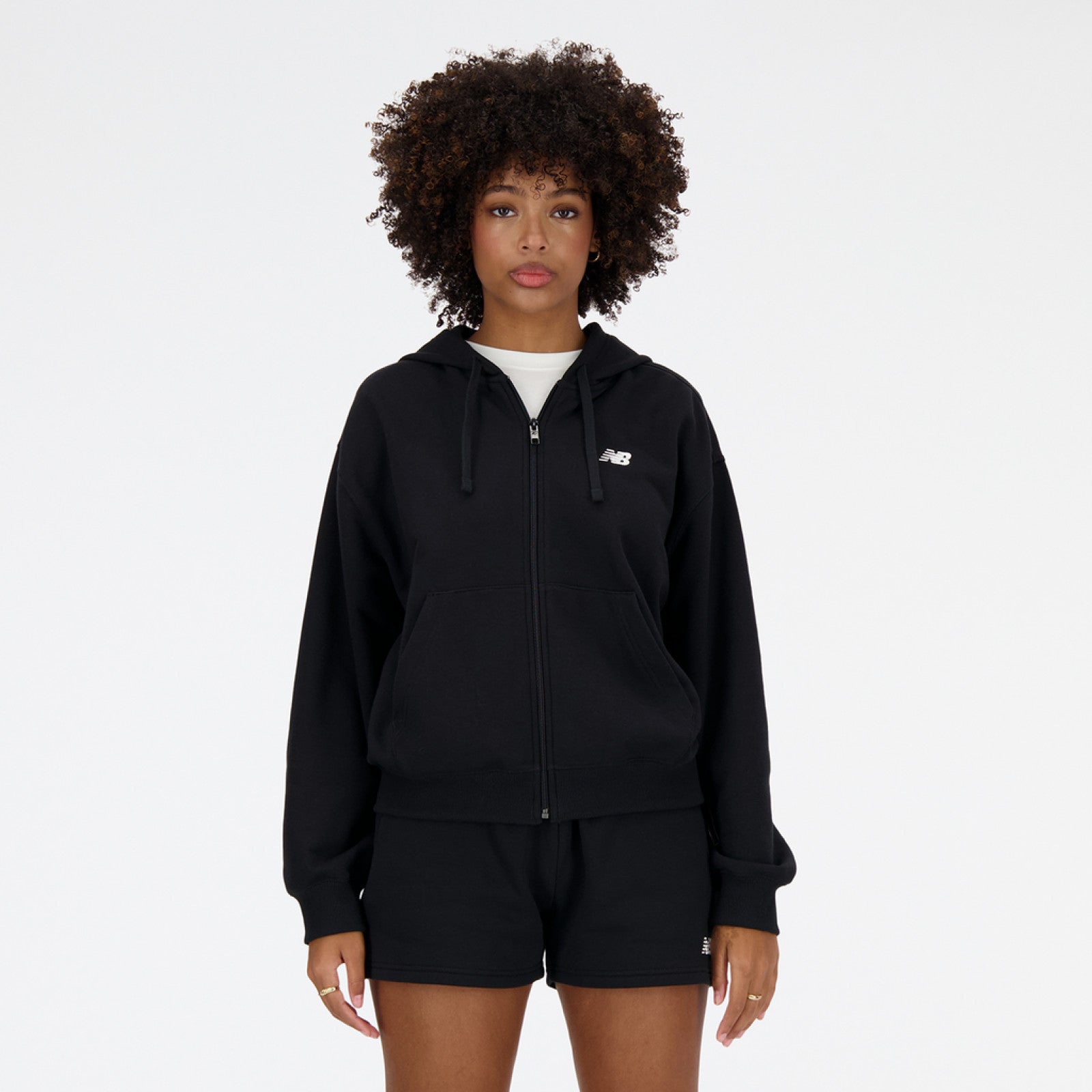 Veste de sweat French Terry, black