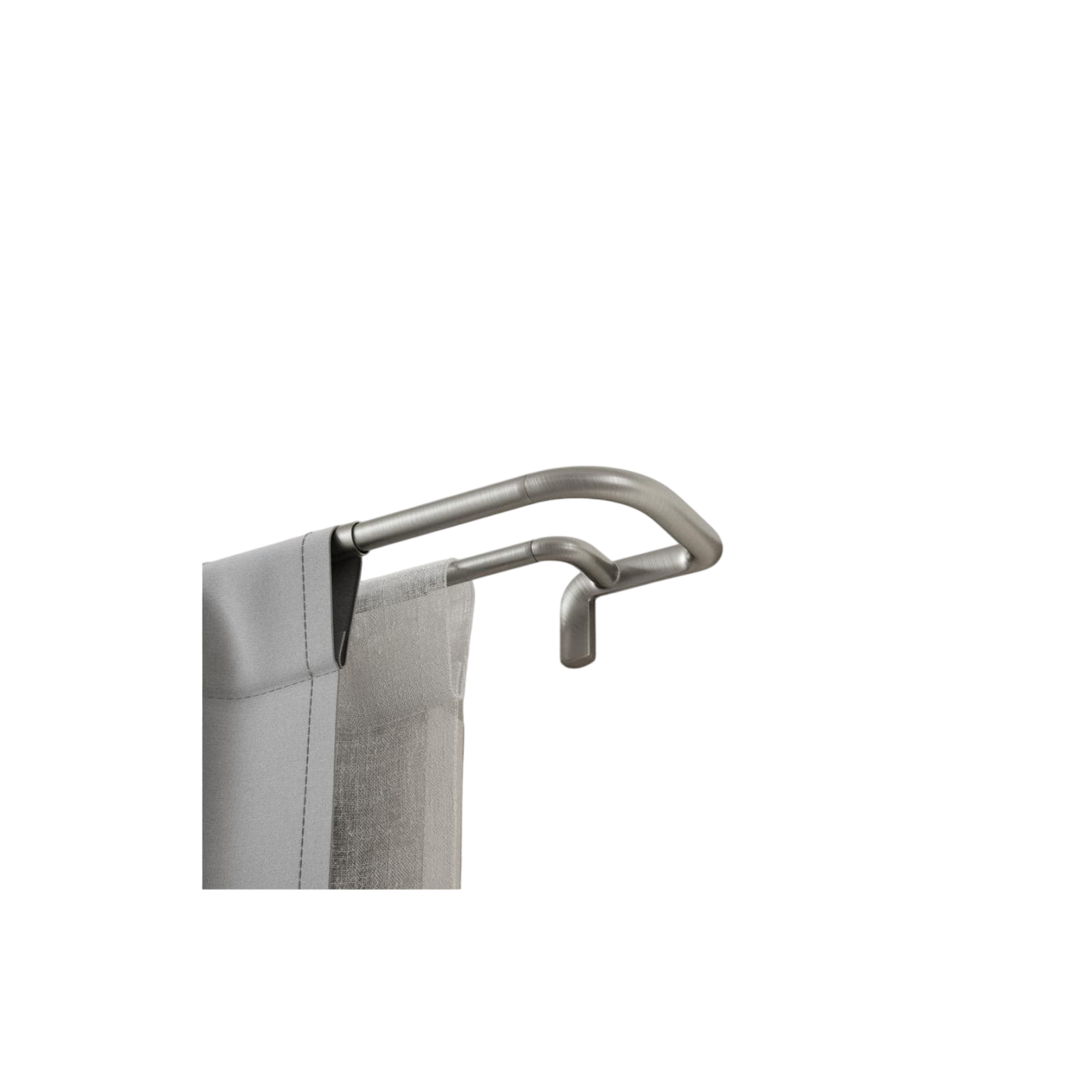 Tringle à rideaux Twilight 76-213 cm, nickel