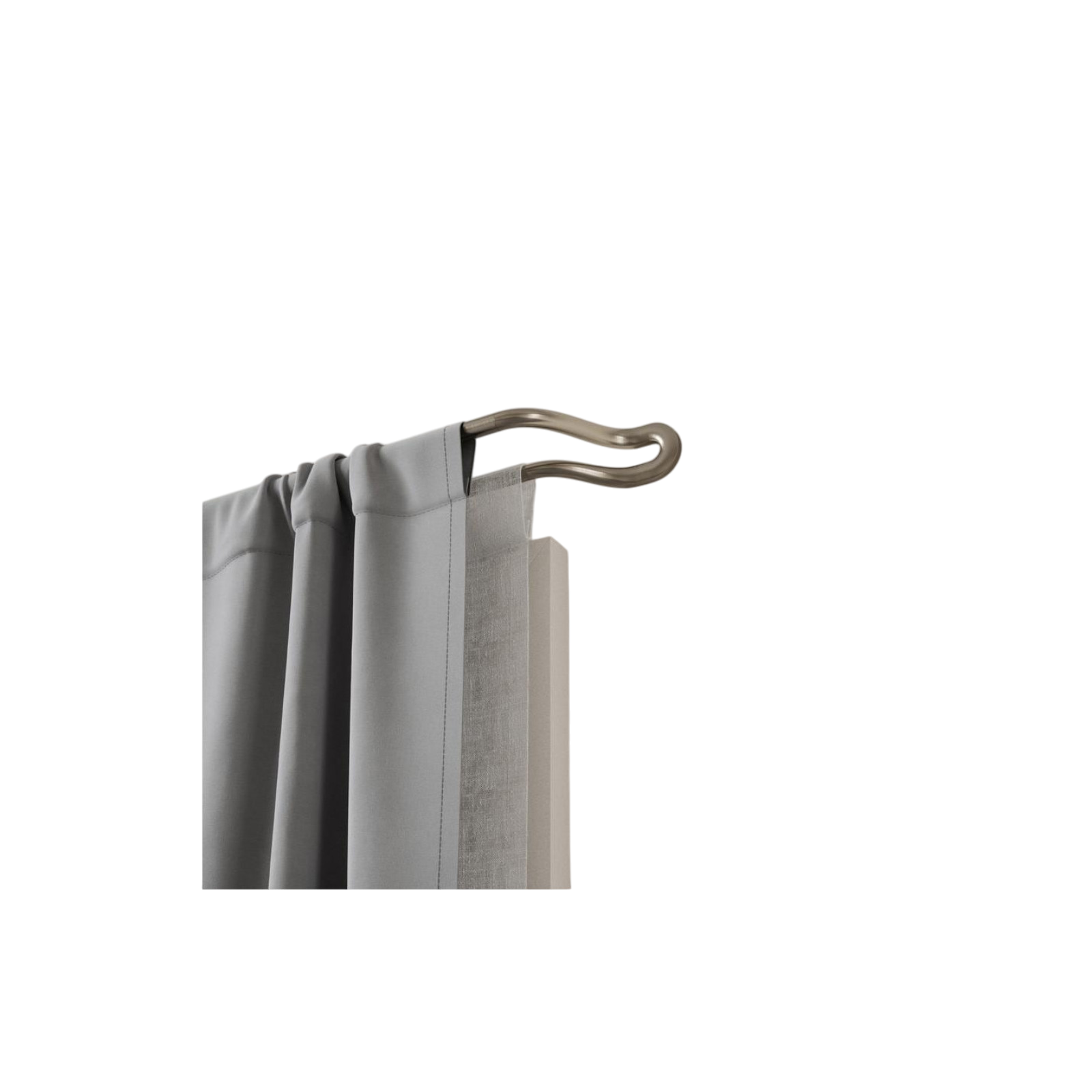 Vorhangstange Midnight 107-305 cm, Edelstahl