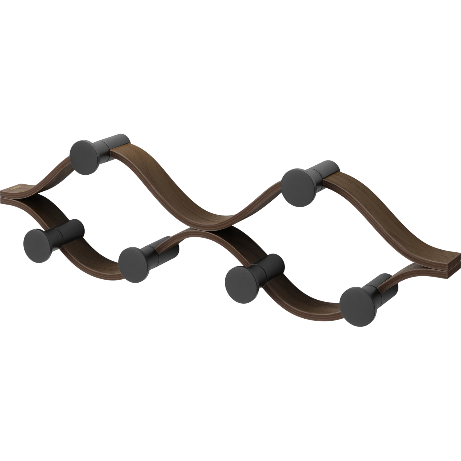 Portemanteau Montage 6 x 43 x 13 cm, brun/noir