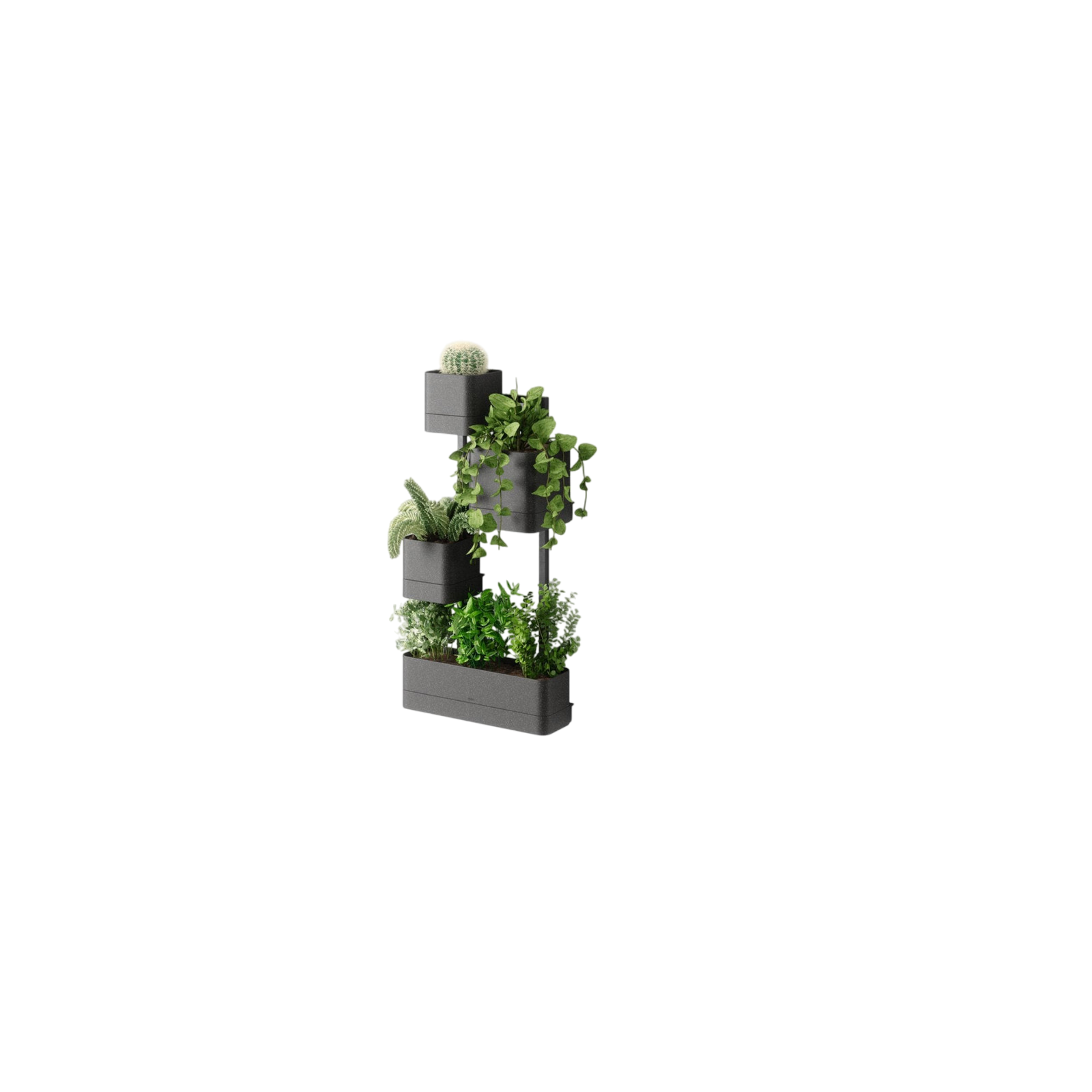 Cubiko planter 41 x 21 x 23 cm, black