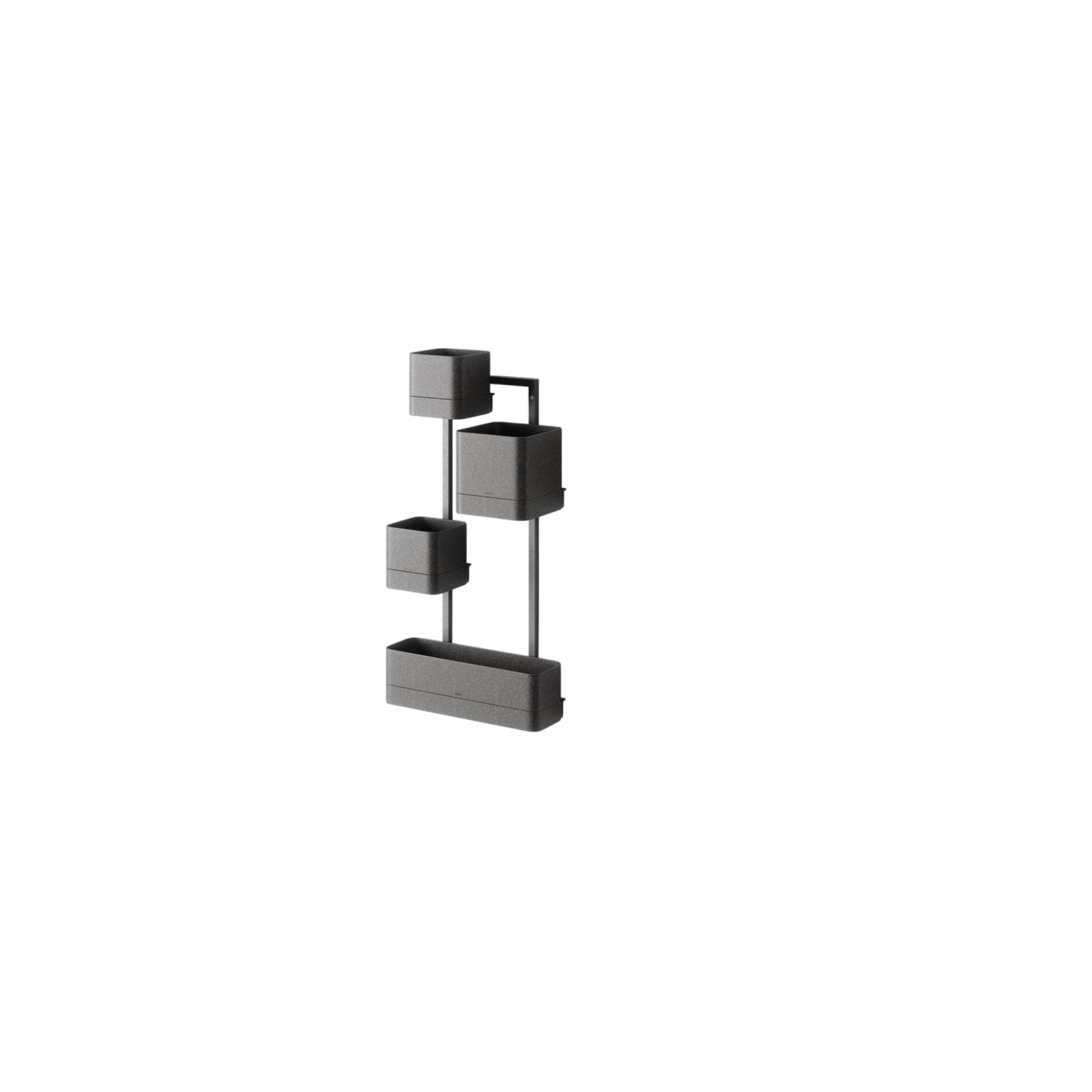 Pflanzengefäss Cubiko 41 x 21 x 23 cm, Schwarz