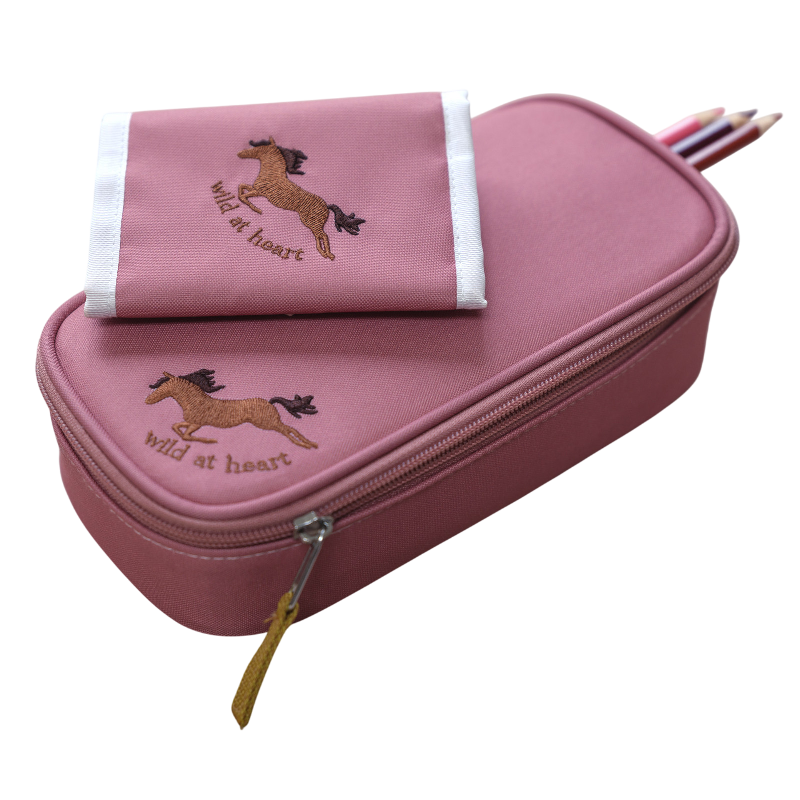 Federmäppchen Etui Schule Horse Clay