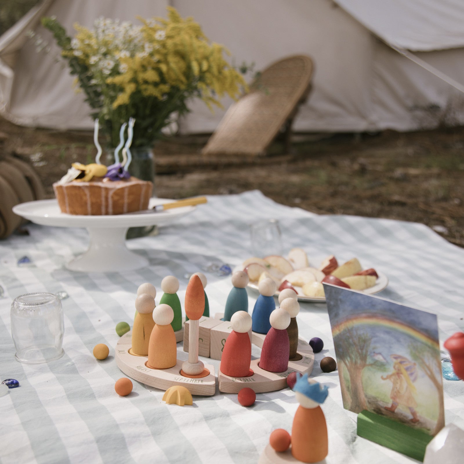 Rainbow Grapat birthday set
