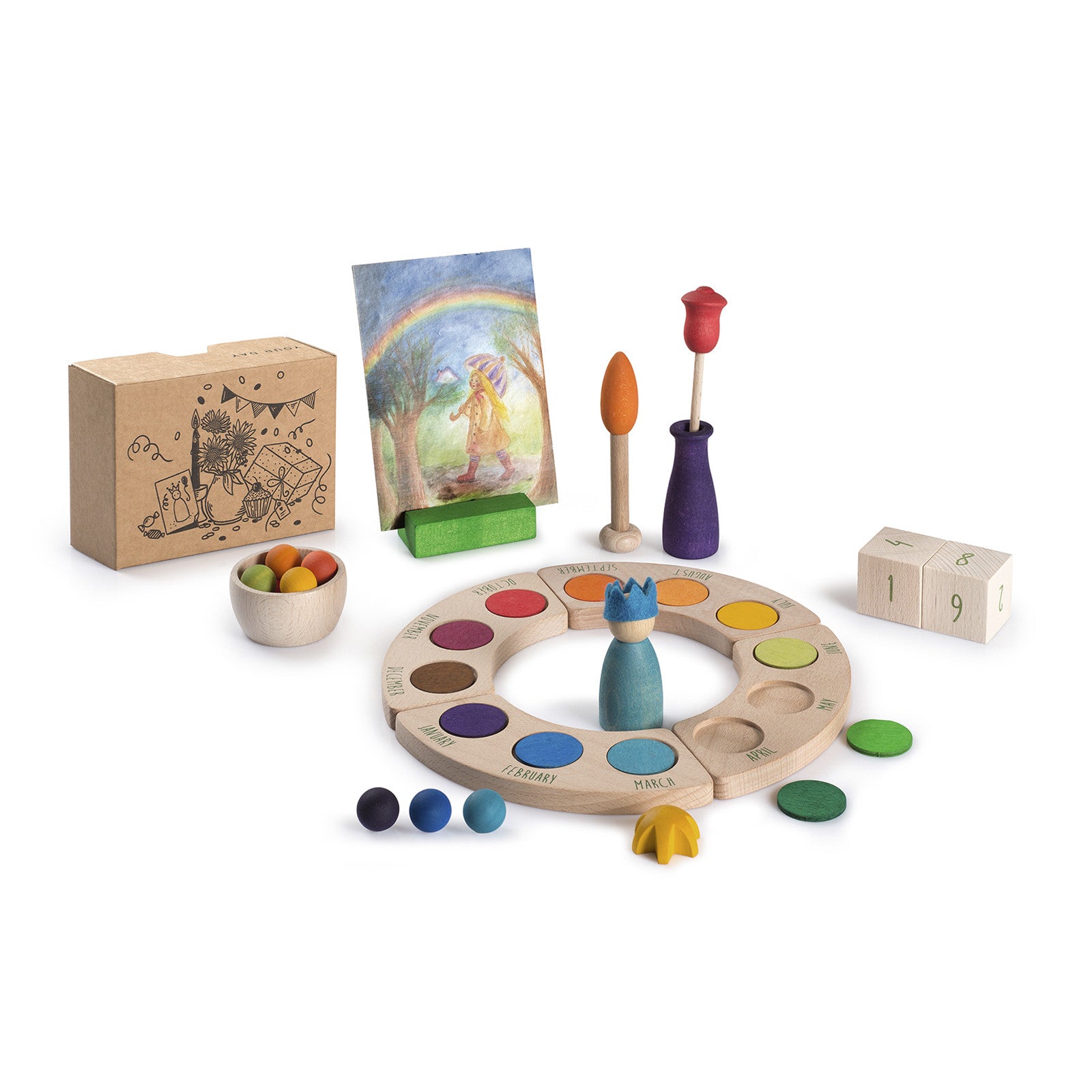 Rainbow Grapat birthday set