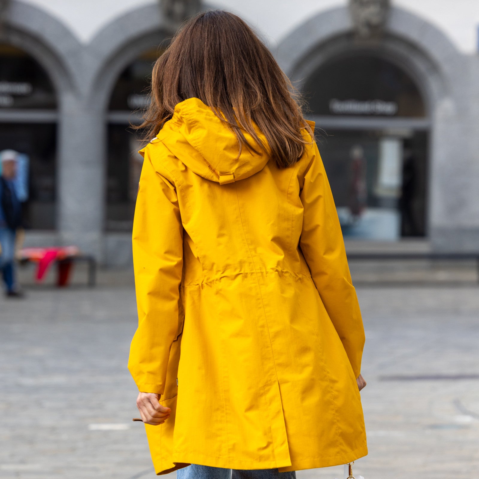 Frauen Regenmantel Letti golden yellow