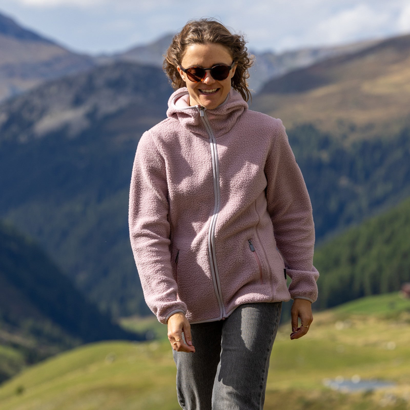 Women's Sherpa Jacket Bee mauve shadows