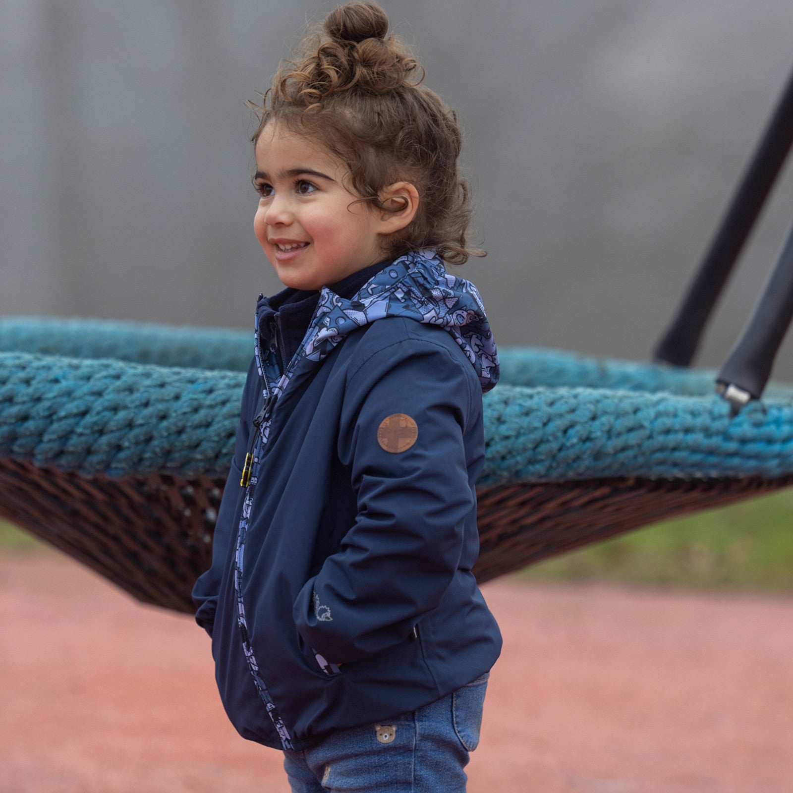 Kinder Malin Regenjacke dress blue