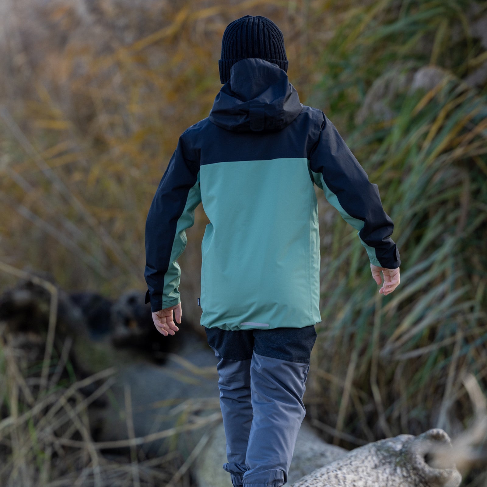 Kinder Luis Regenjacke black