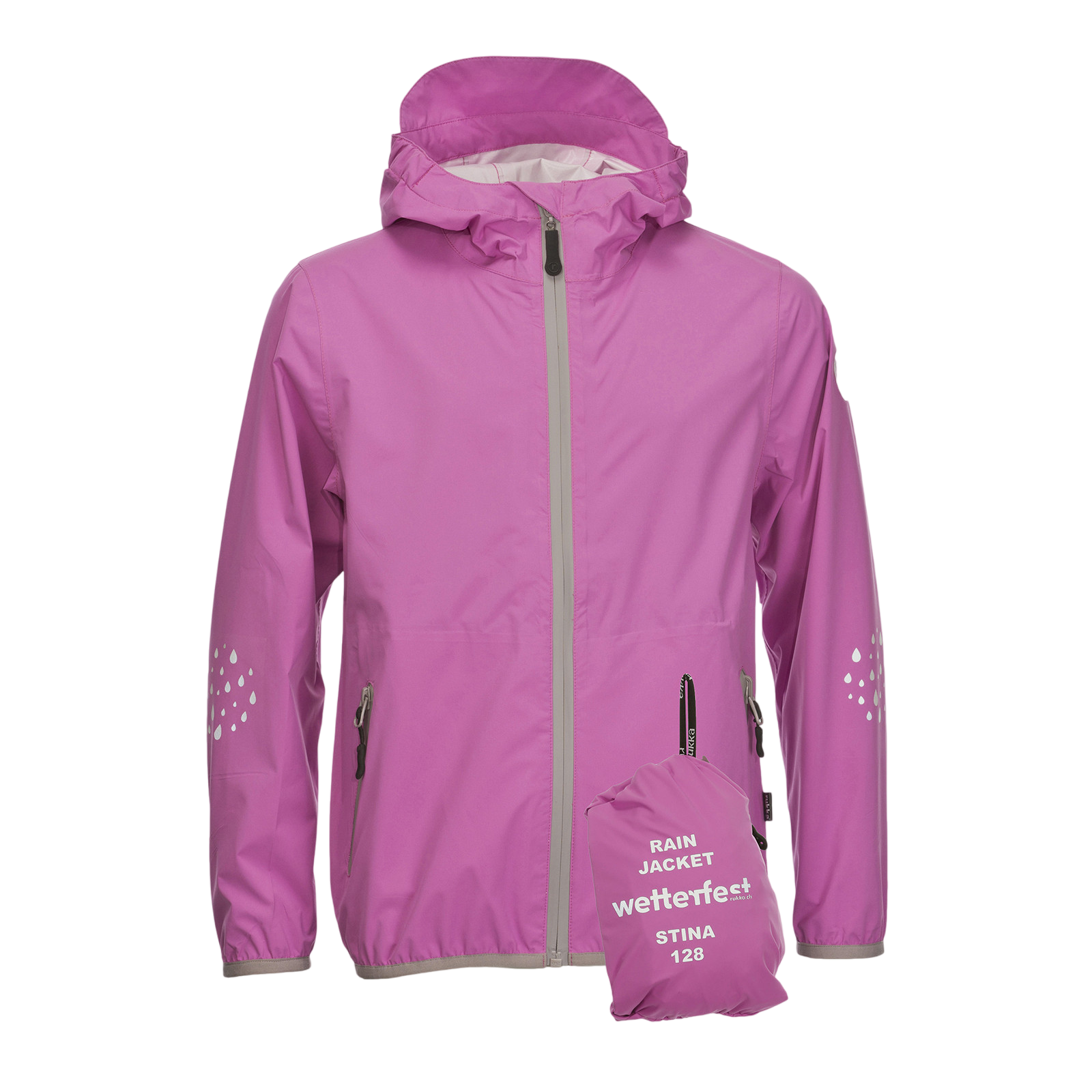 Veste de pluie pour enfants Stina radiant orchid