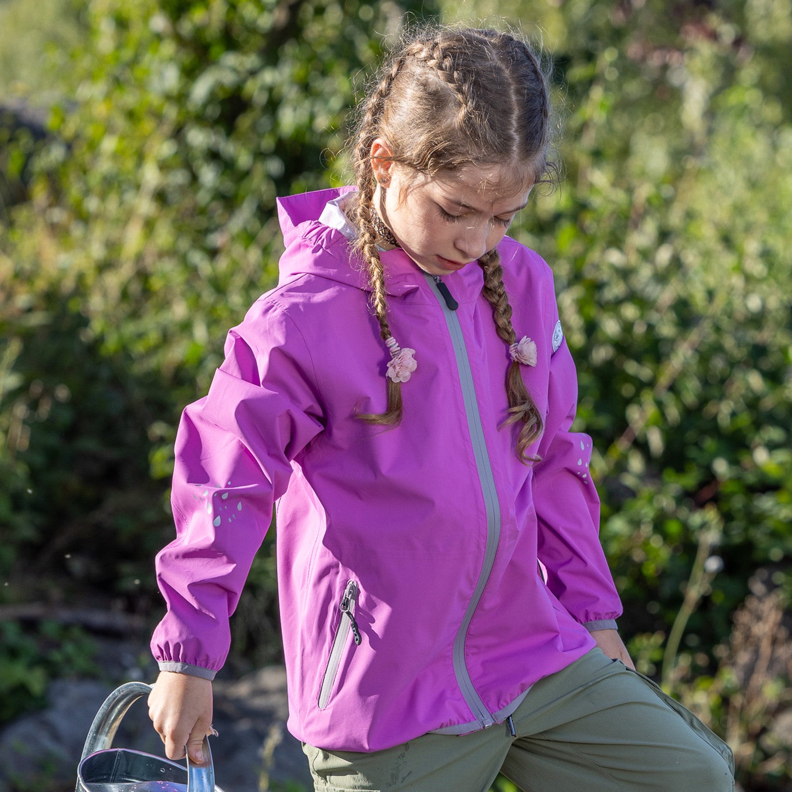 Veste de pluie pour enfants Stina radiant orchid