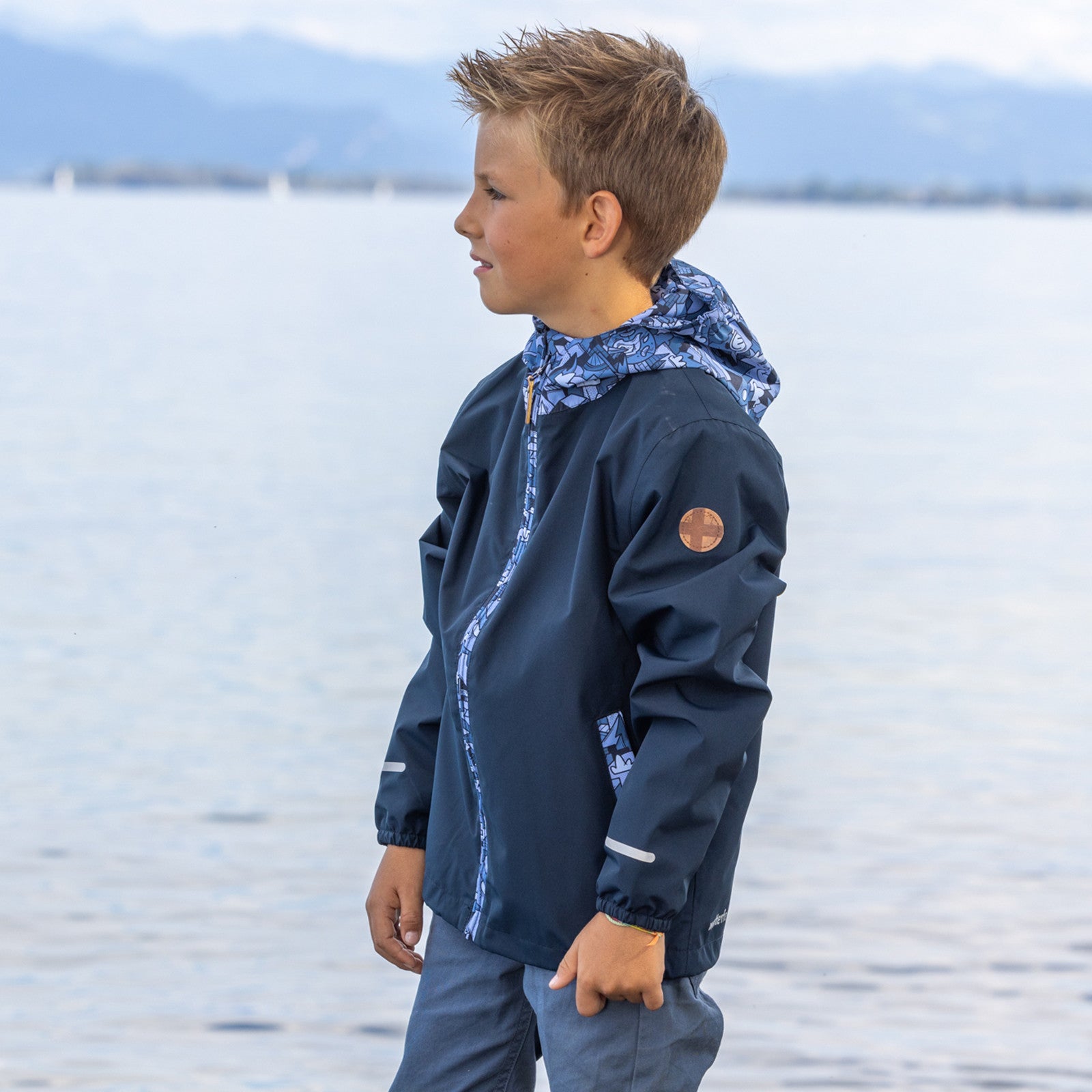 Veste de pluie pour enfants Laurin total eclipse