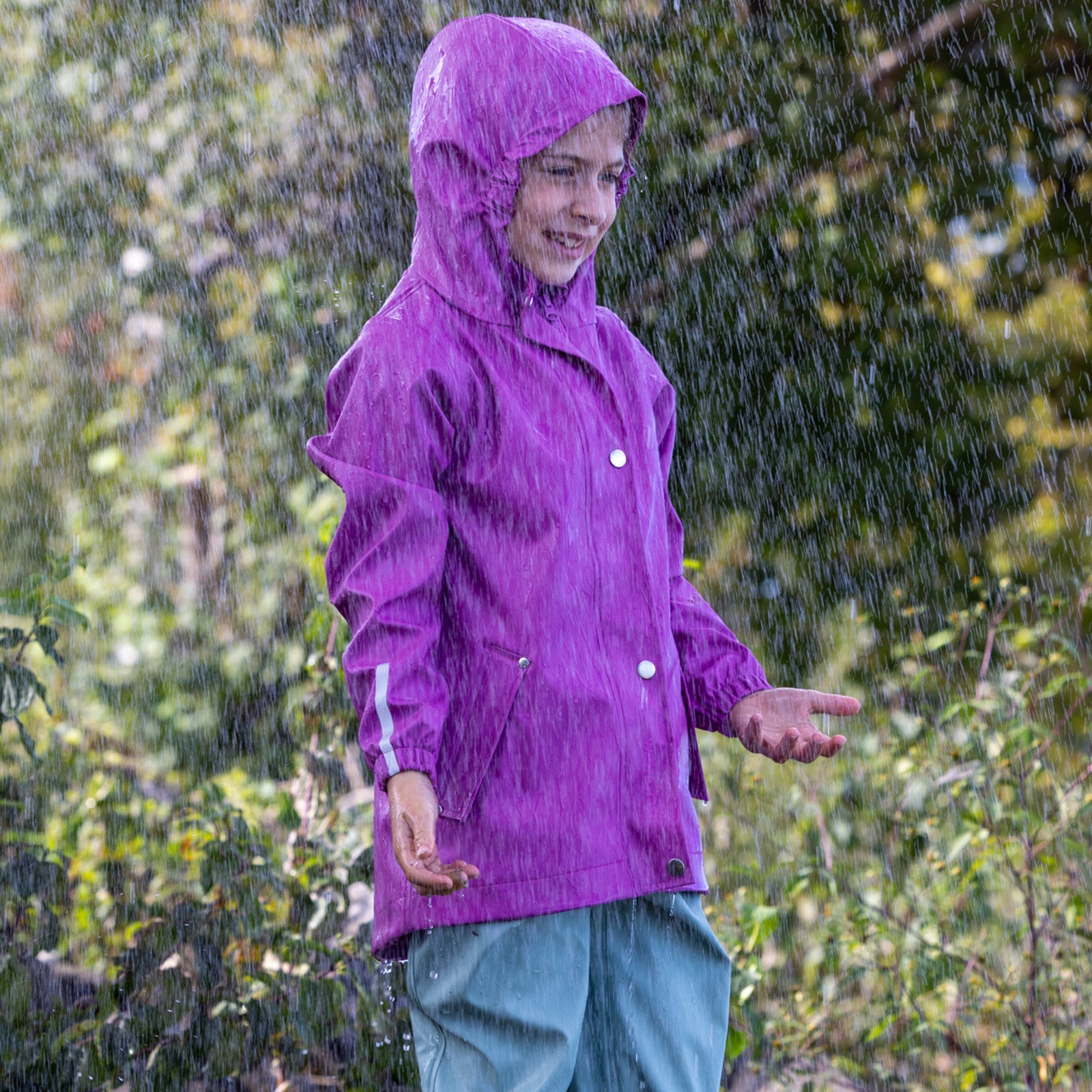 Enfants Jem Veste de pluie radiant orchid