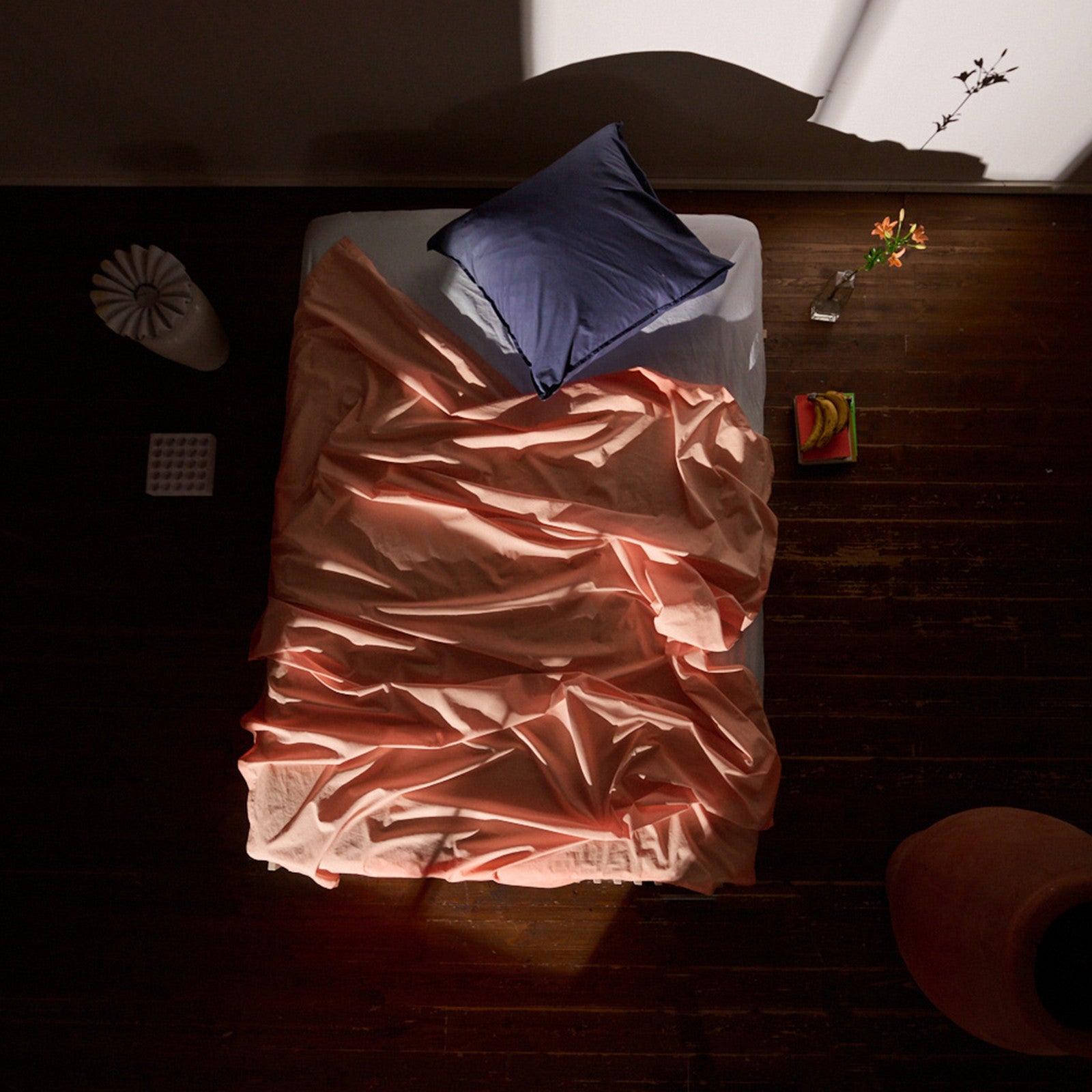 Leni drap de dessus coral 240x255 cm