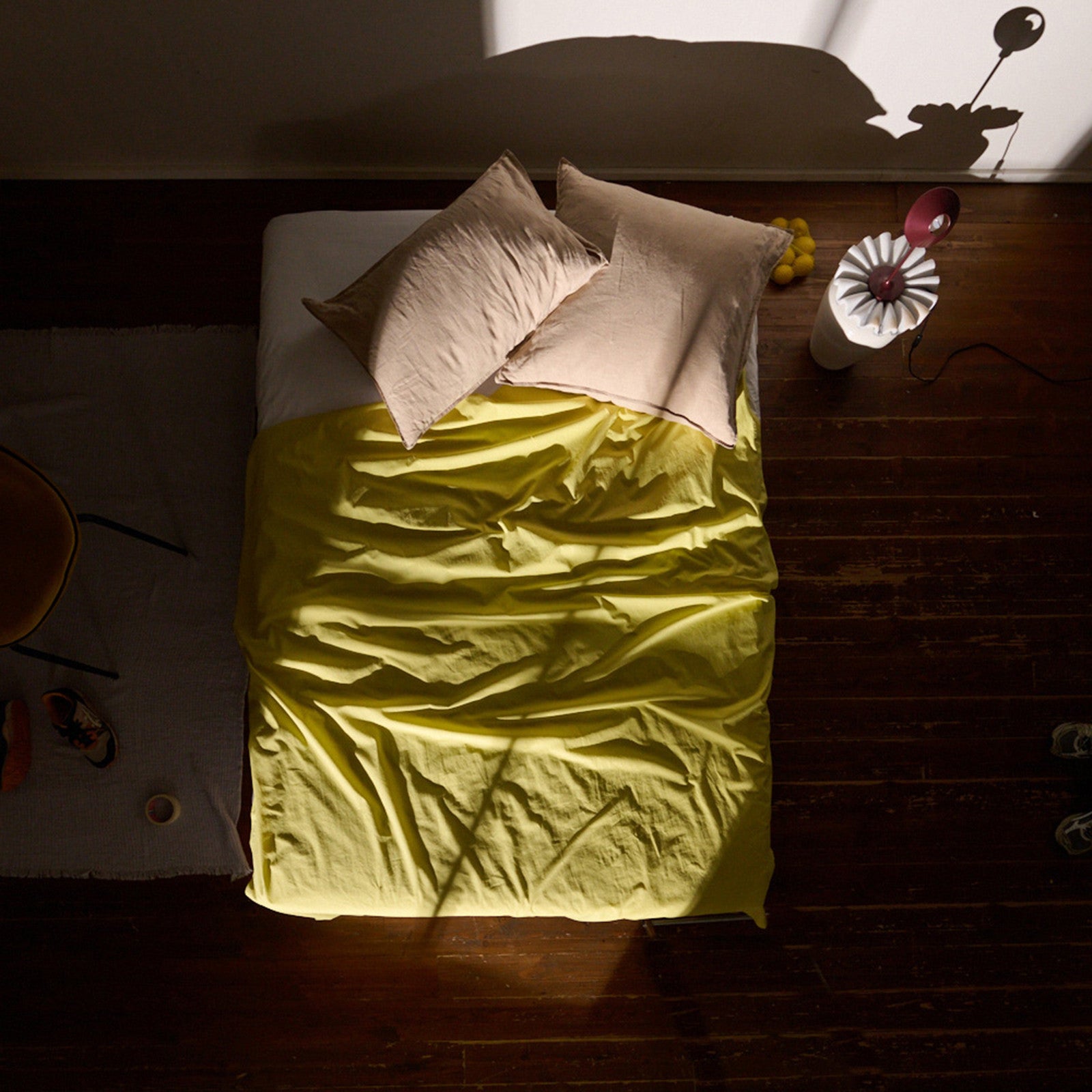 Leni top sheet endive 170x255 cm