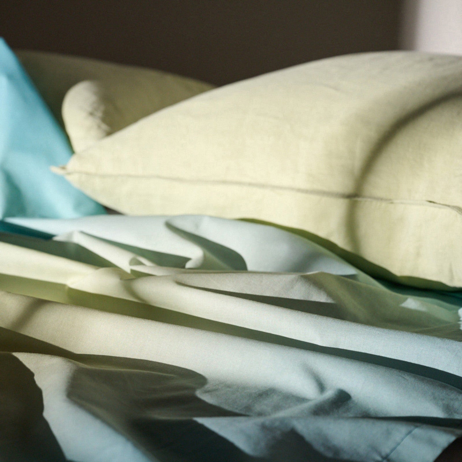 Alma top sheet petrol/endive 240x255 cm