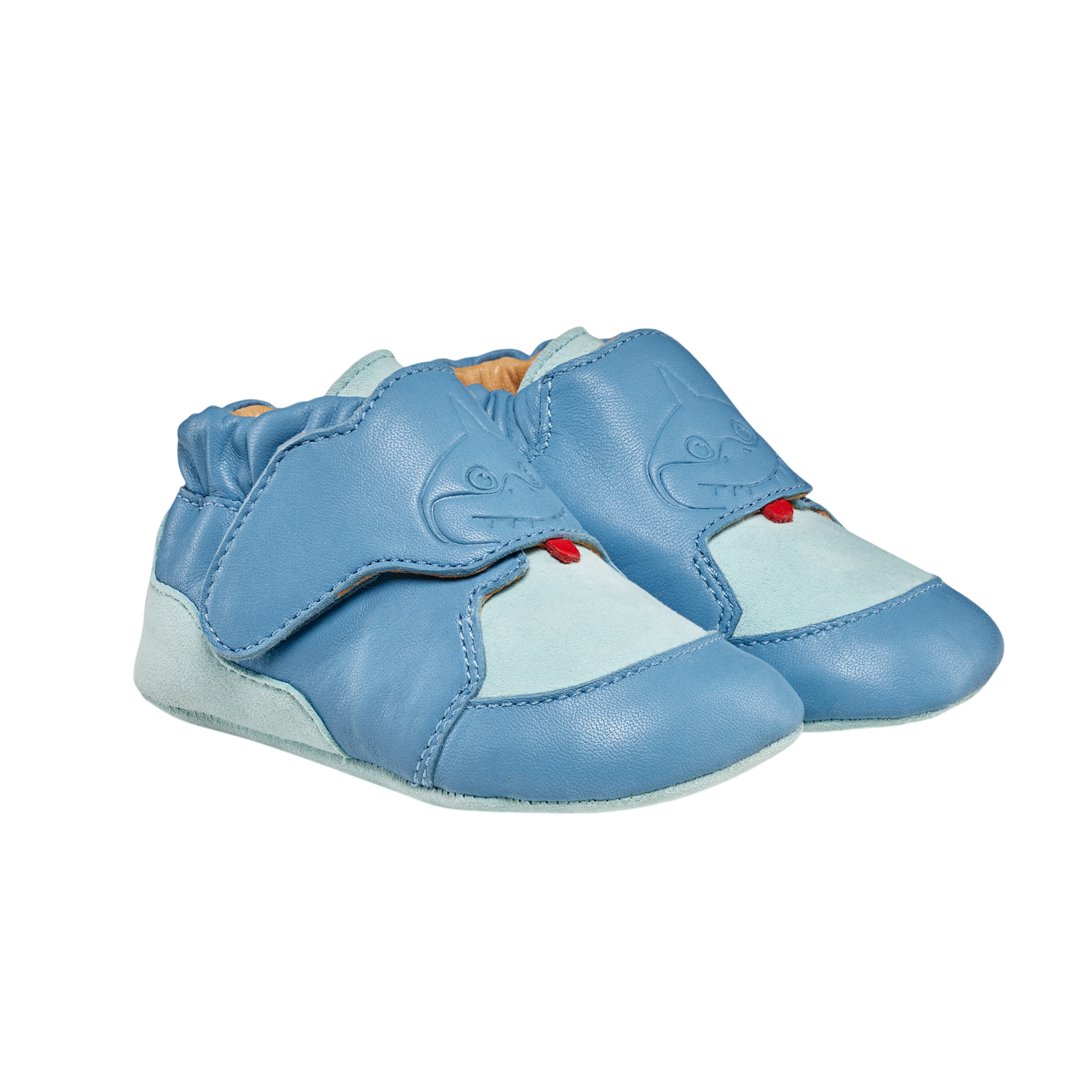 Baby Krabbelschuh Leder Crawly Hai