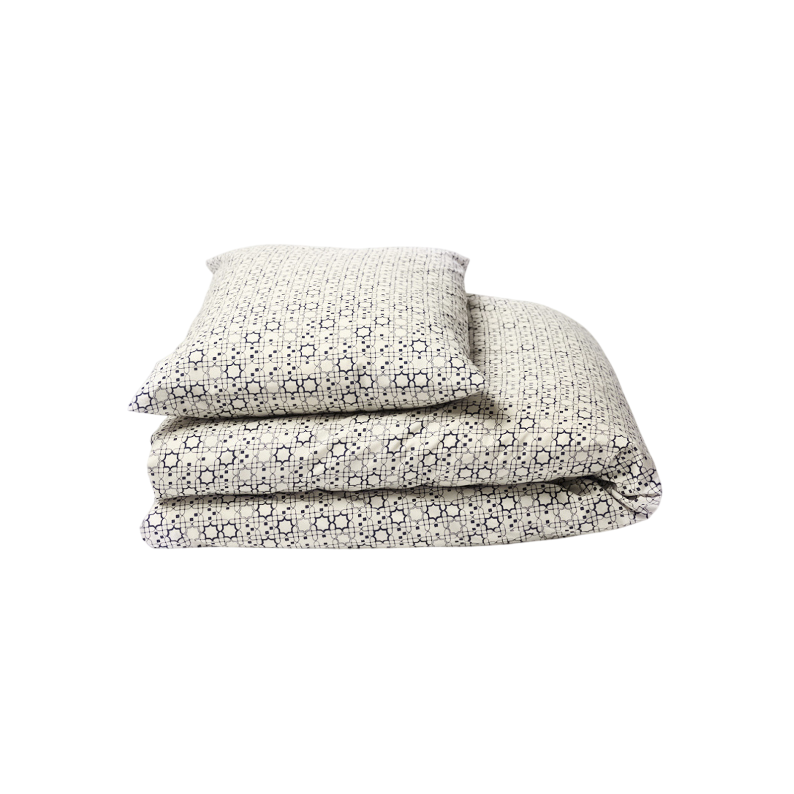 MARRAKECH Duvetbezug ecru/midnight blue 160x210 cm